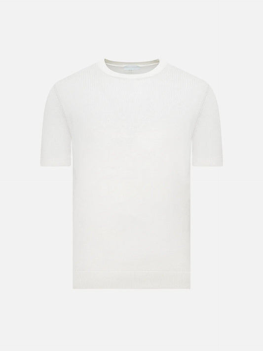 DONDUP - Strick-T-Shirt aus Seiden-Mix für Herren Off-White
