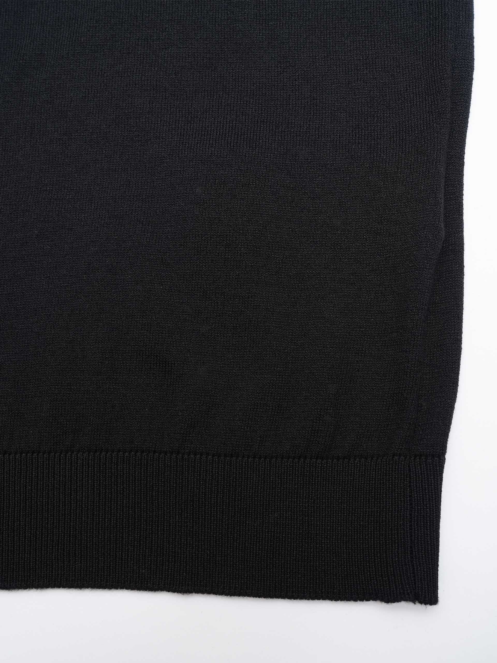 DONDUP - Strick-T-Shirt aus Seiden-Mix für Herren Schwarz - Black