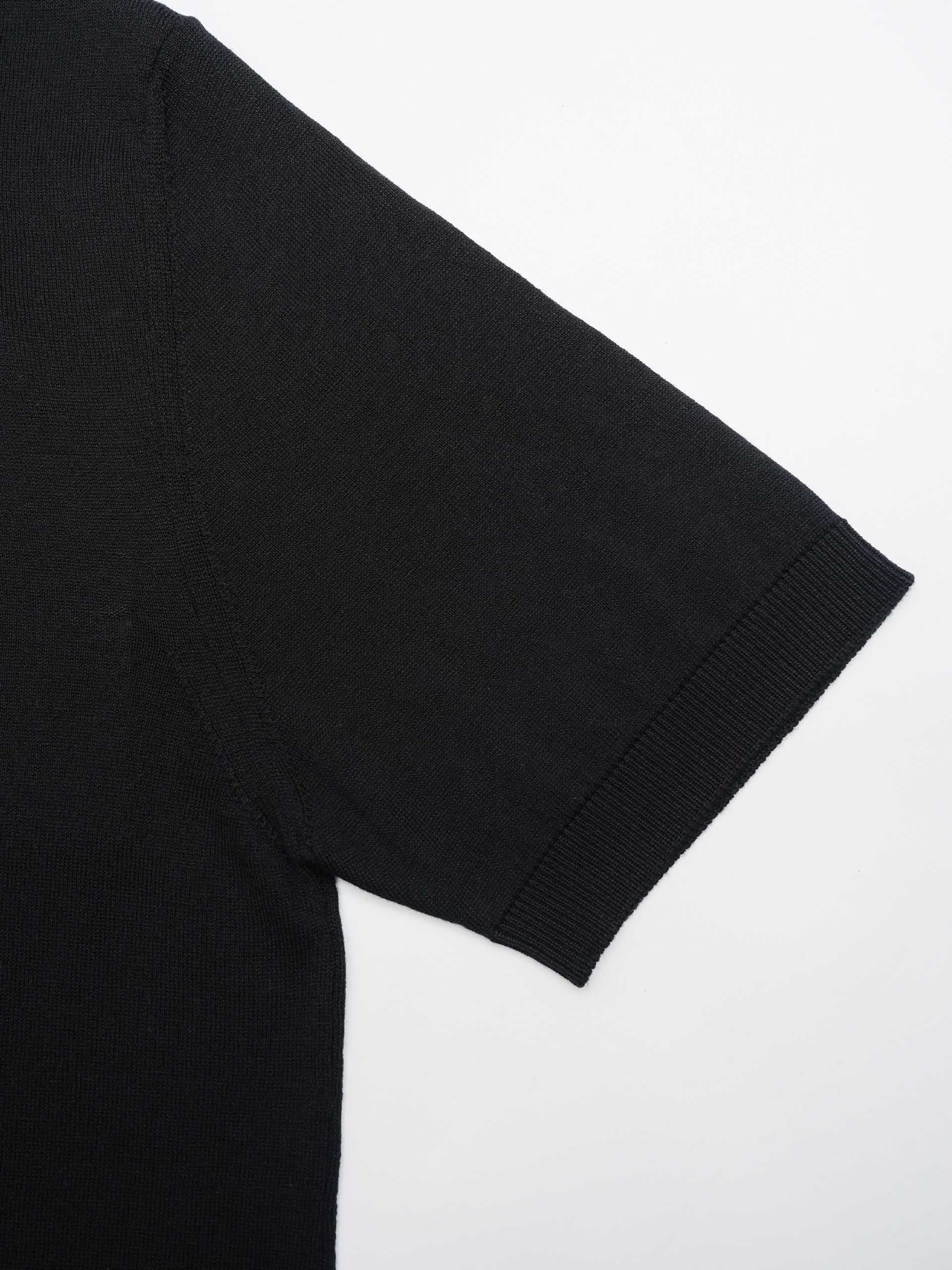 DONDUP - Strick-T-Shirt aus Seiden-Mix für Herren Schwarz - Black