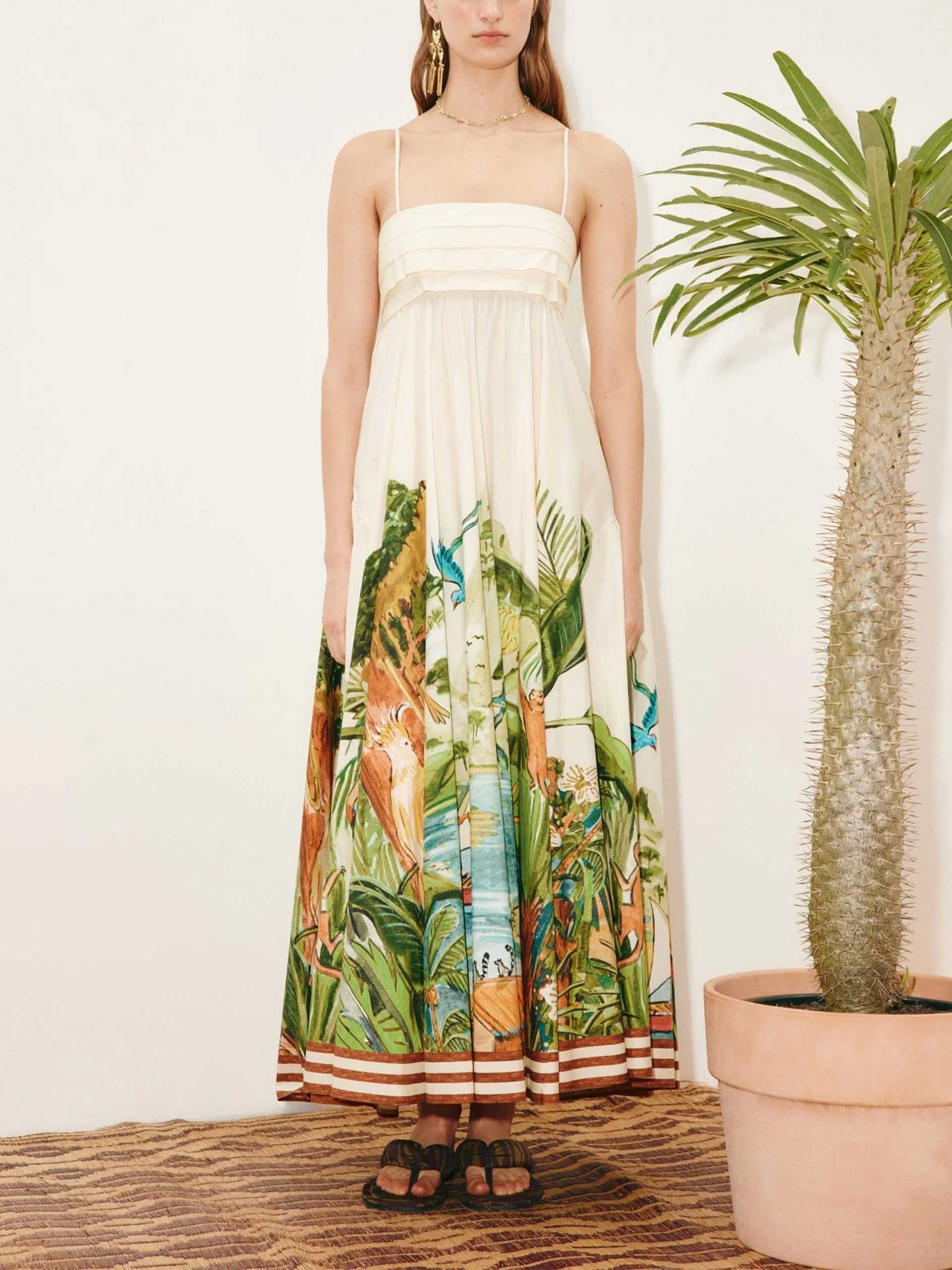 ALEMAIS - Midikleid Toucan Tango für Damen