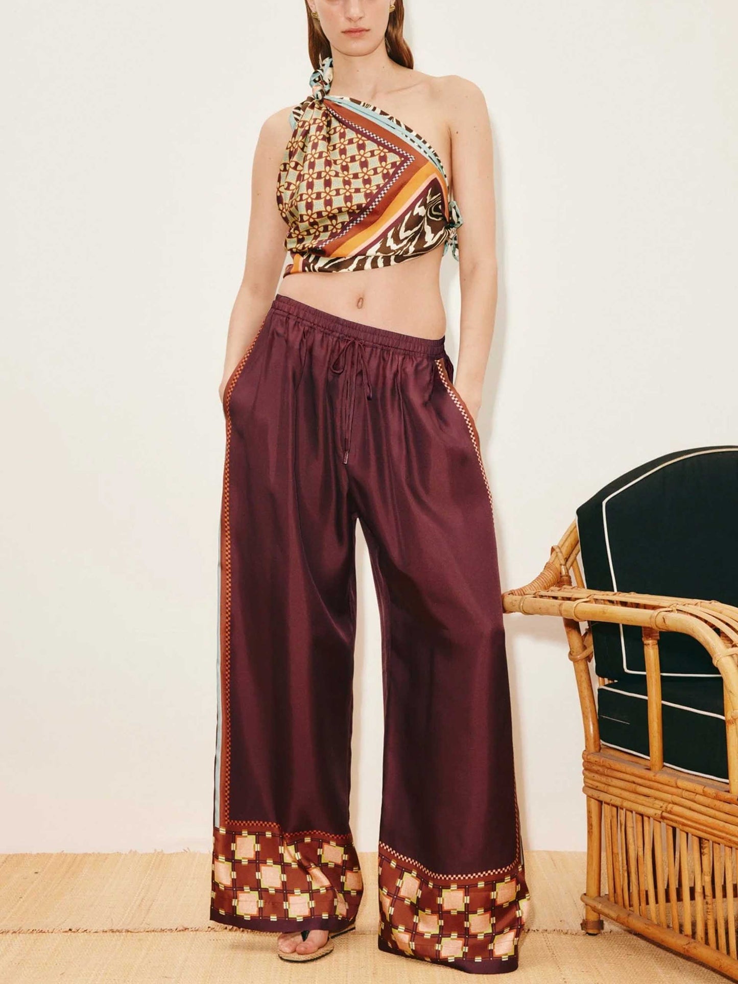 ALEMAIS - Hose Wilson aus Seide für Damen