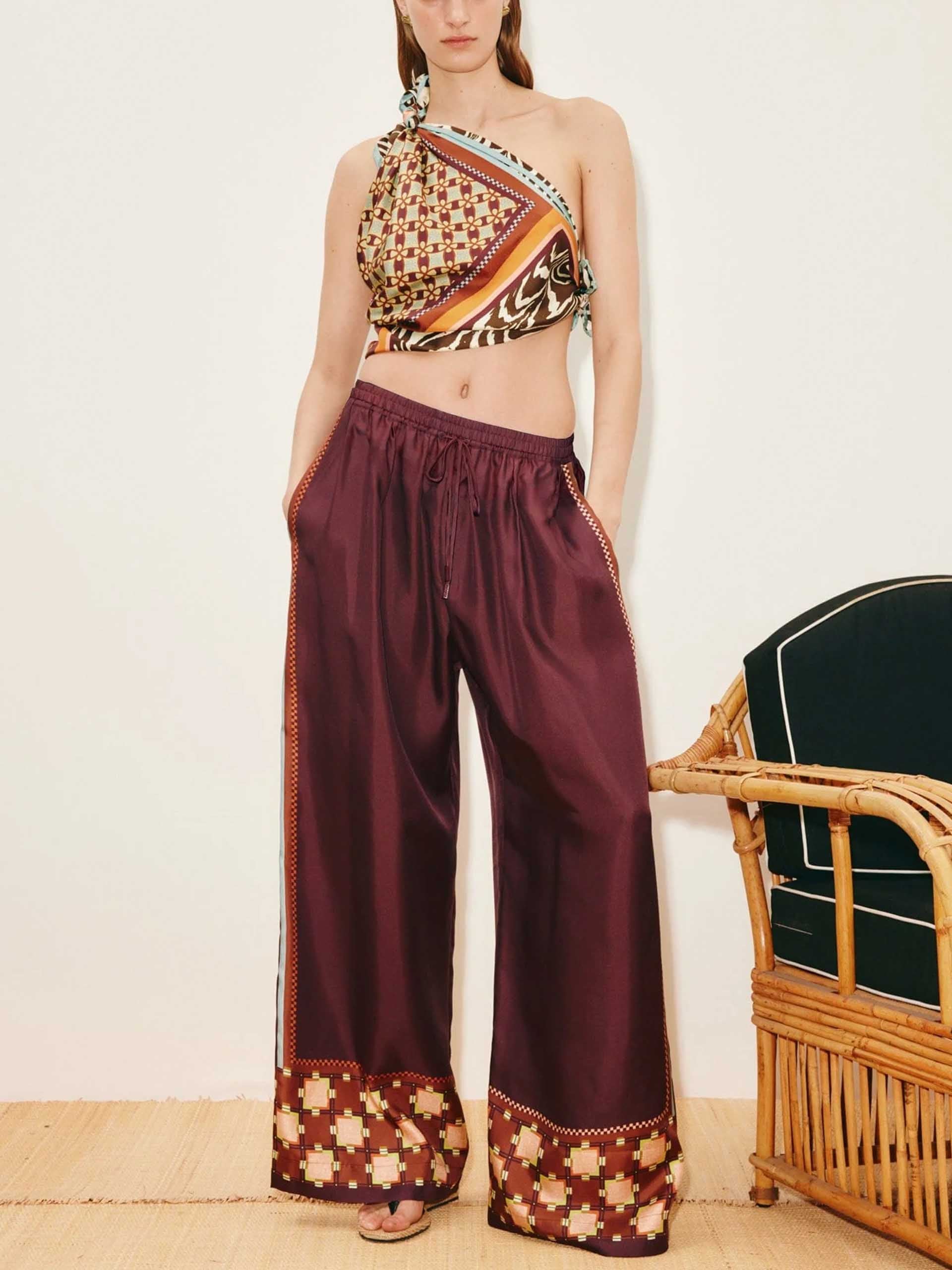 ALEMAIS - Hose Wilson aus Seide für Damen