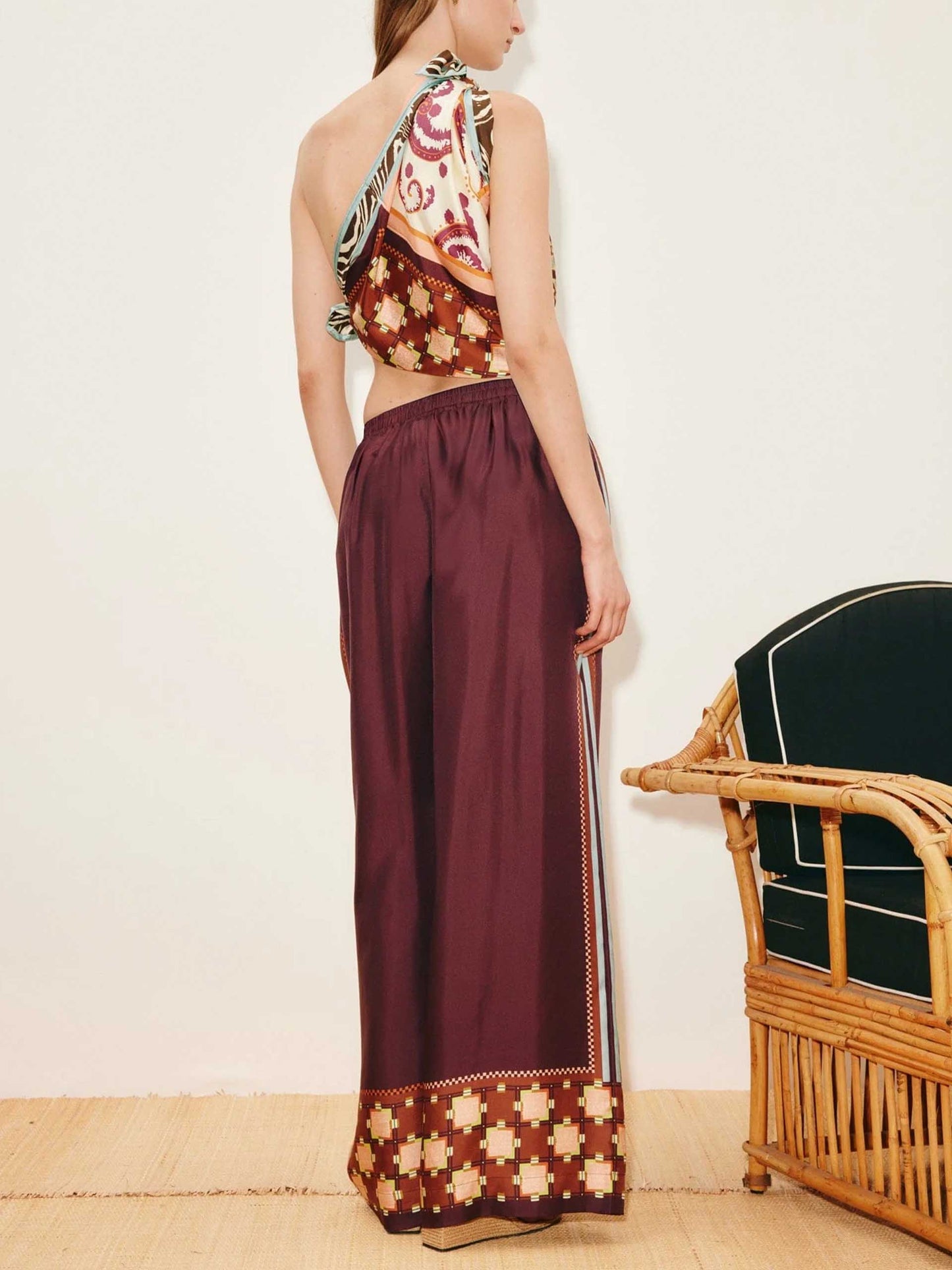 ALEMAIS - Hose Wilson aus Seide für Damen