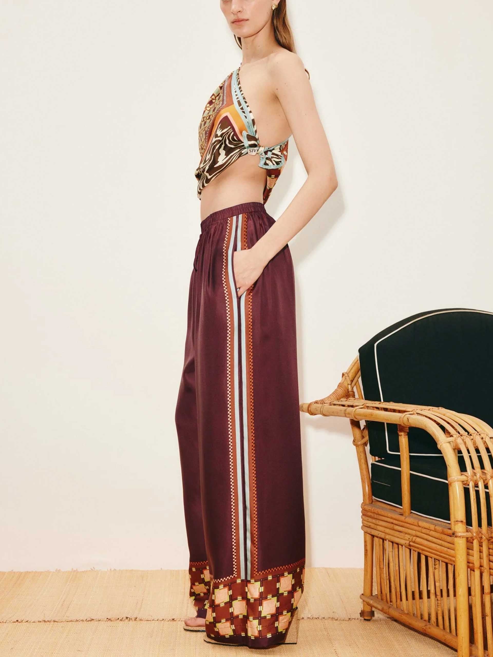 ALEMAIS - Hose Wilson aus Seide für Damen