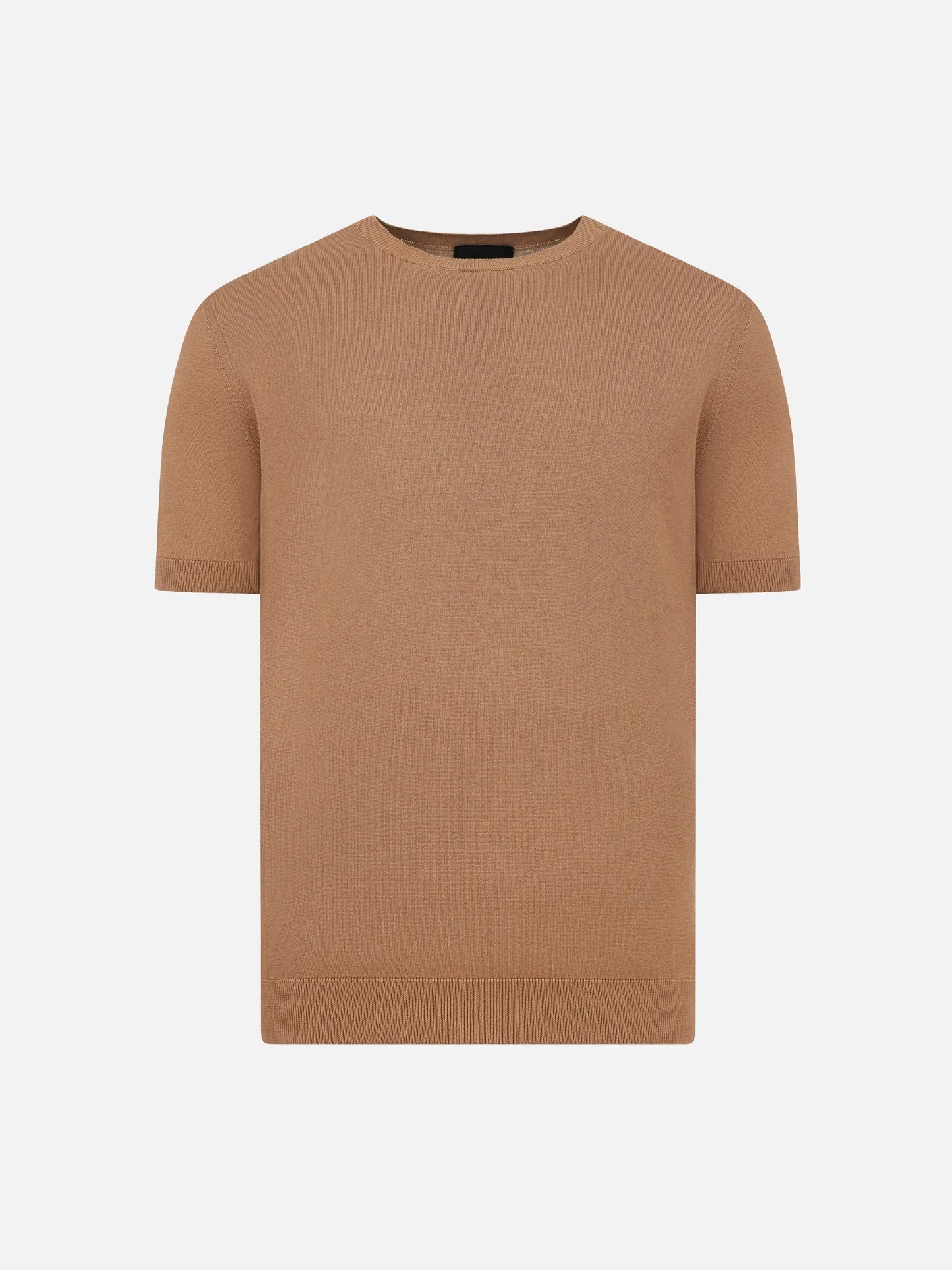 DONDUP - Strick-T-Shirt aus Seiden-Mix für Herren Braun - Brown