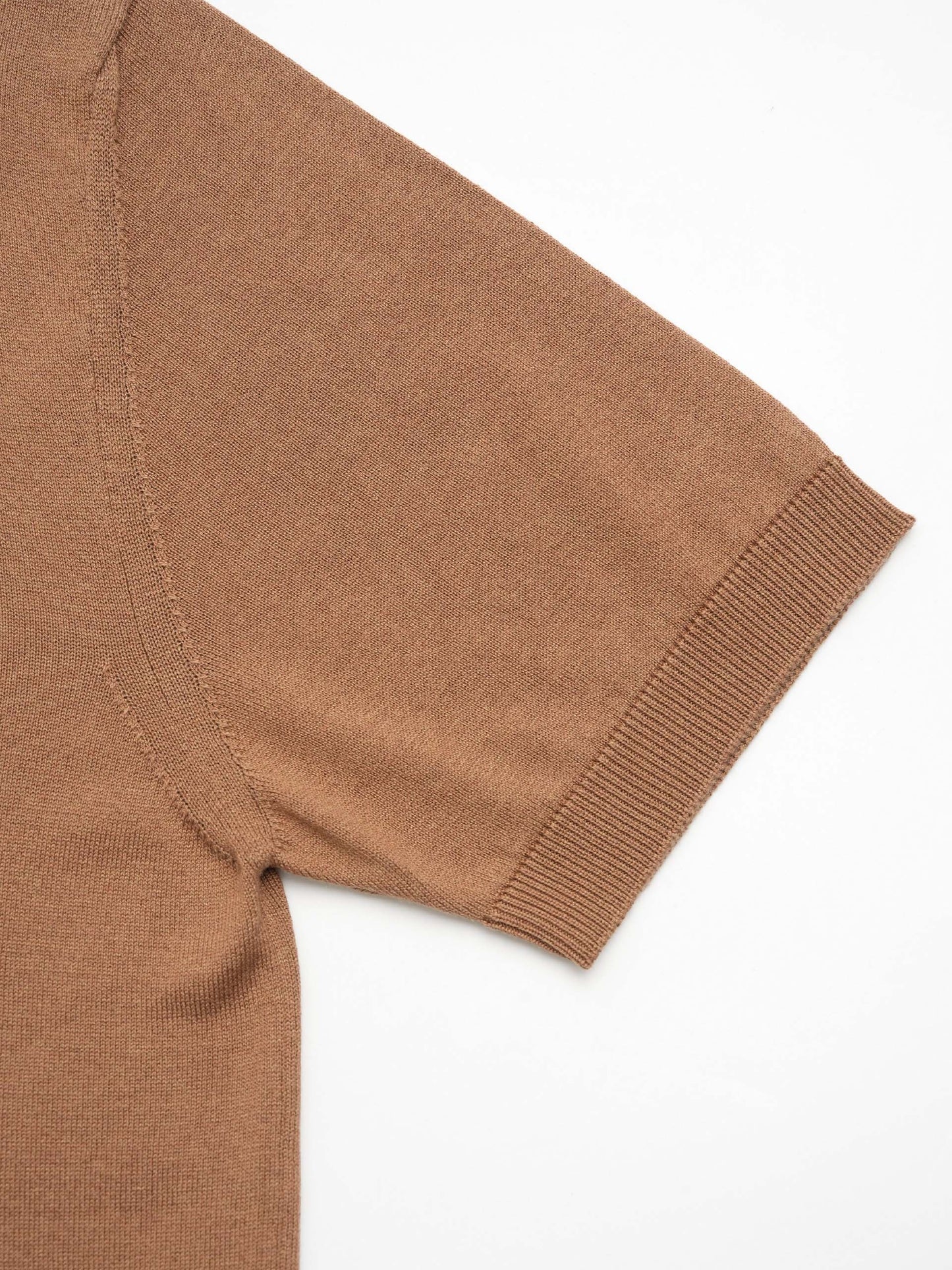 DONDUP - Strick-T-Shirt aus Seiden-Mix für Herren Braun - Brown