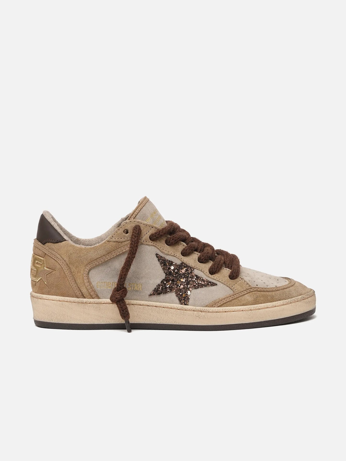 GOLDEN GOOSE - Sneakers Ball Star aus Veloursleder für Damen