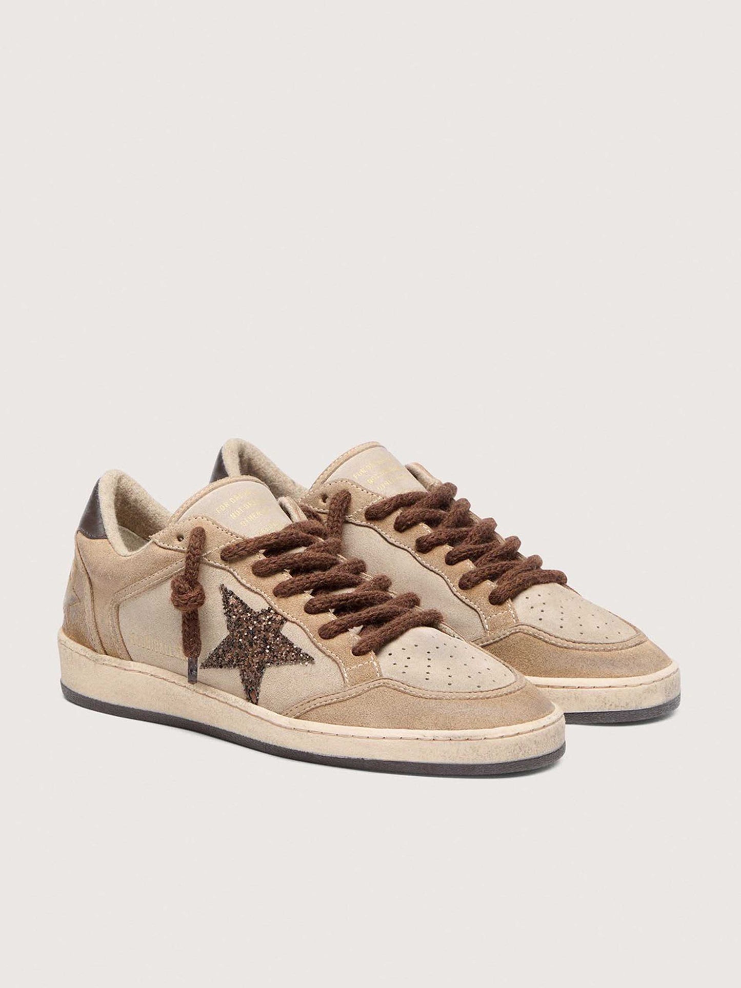 GOLDEN GOOSE - Sneakers Ball Star aus Veloursleder für Damen