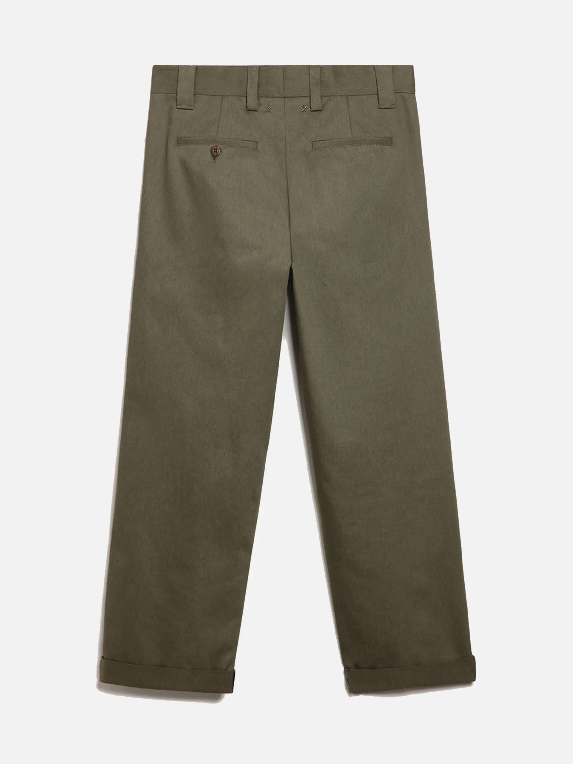 GOLDEN GOOSE - Gerade Chinohose Skate für Herren Militärgrün - Military green