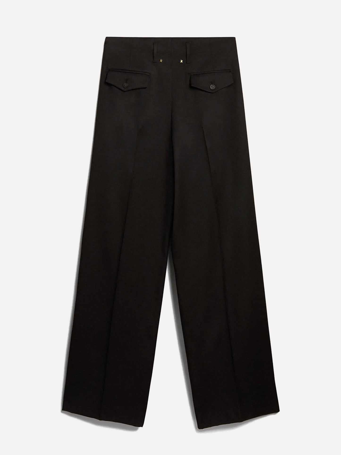 GOLDEN GOOSE - Wide-Leg Hose aus Wollgabardine für Damen