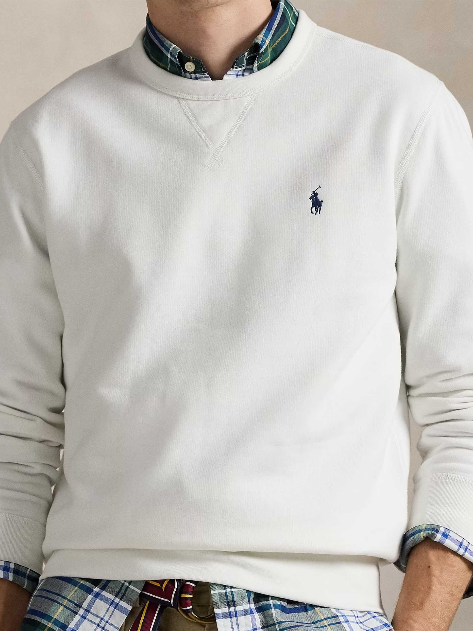 POLO RALPH LAUREN - Logo-Sweatshirt aus Fleece für Herren Weiß - White