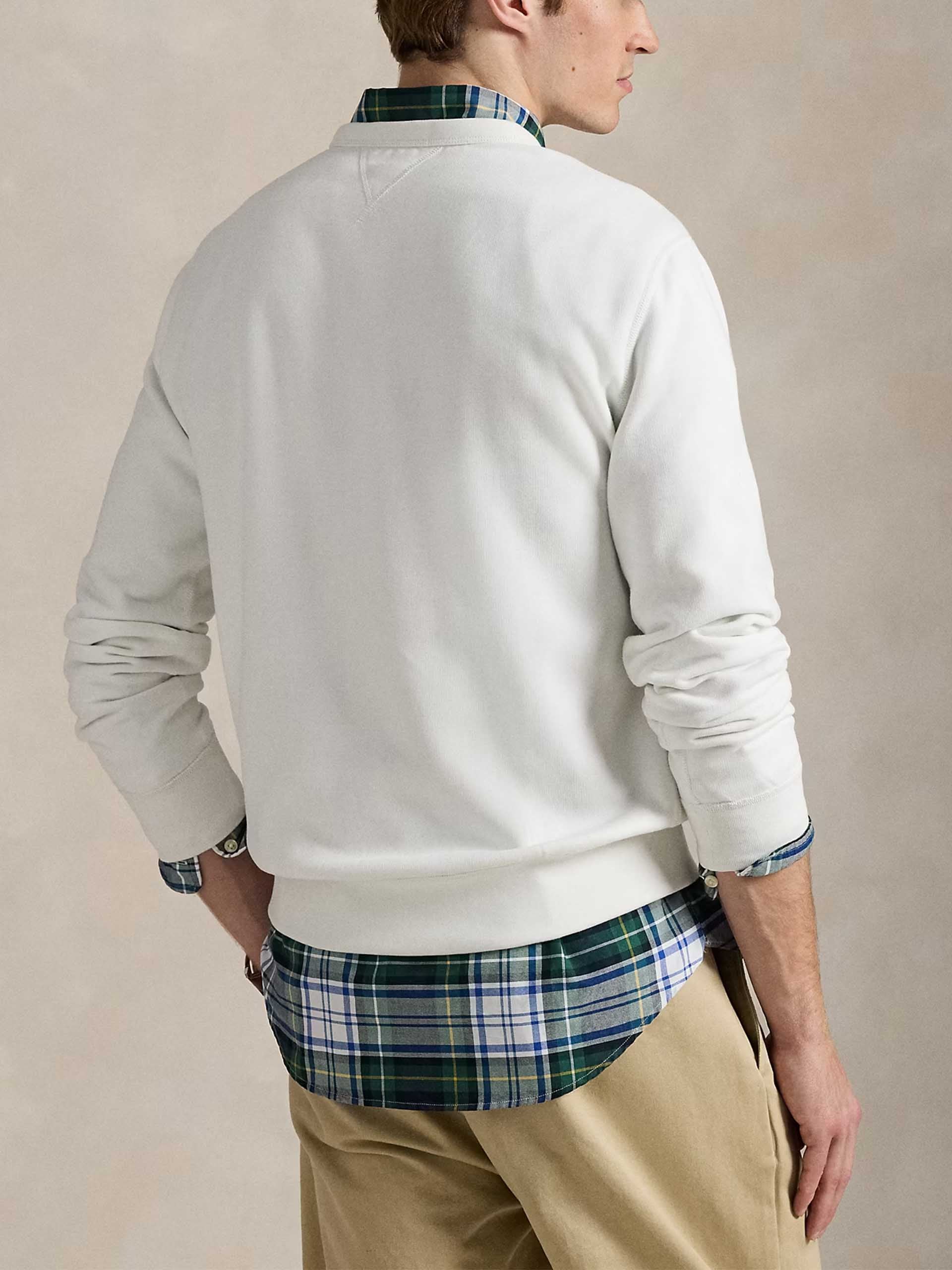 POLO RALPH LAUREN - Logo-Sweatshirt aus Fleece für Herren Weiß - White