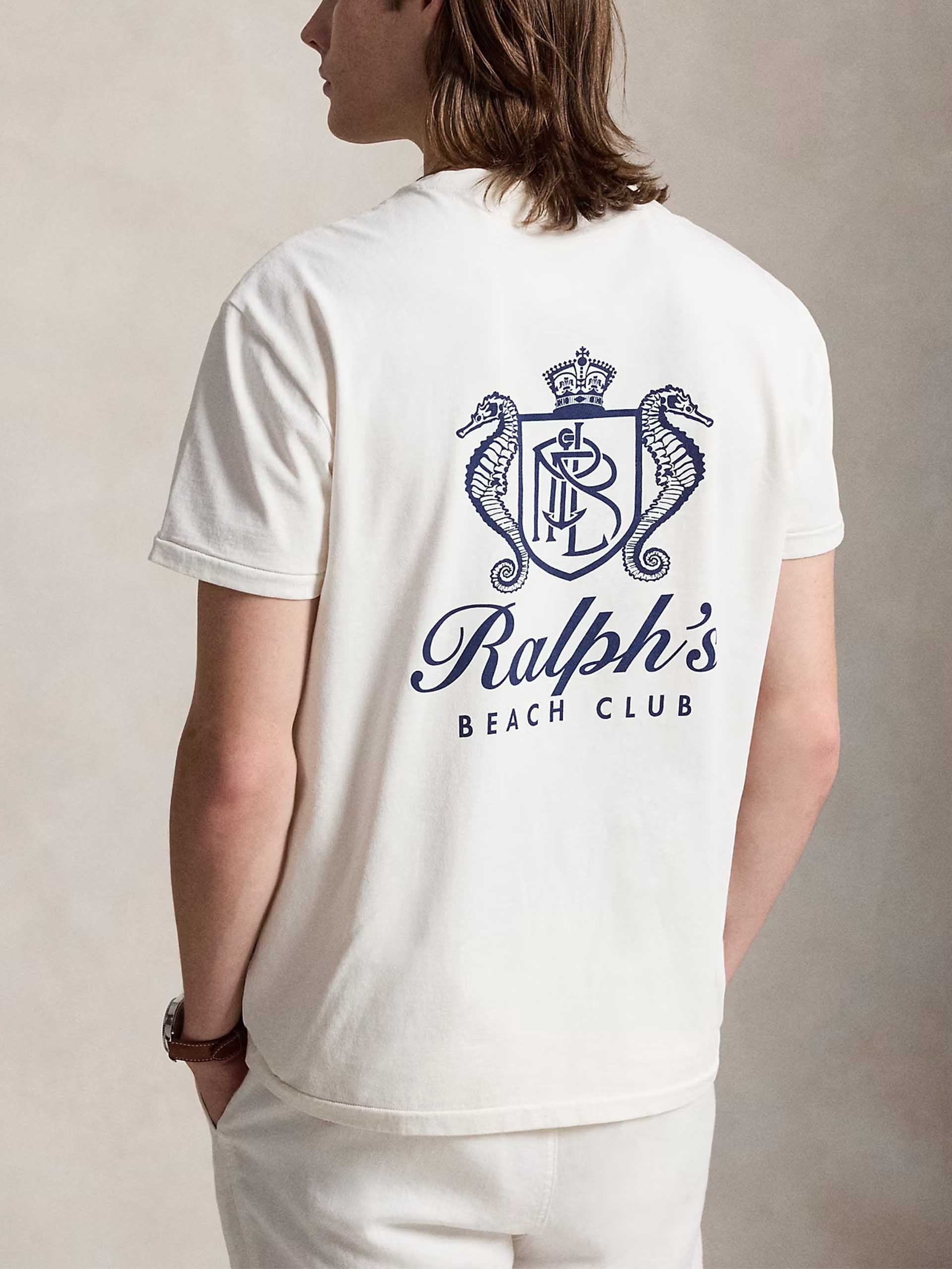 メンズウェア Polo Ralph Lauren Ralph's Beach Club POLO RALPH LAUREN - T-shirt with 'Ralph's Beach Club' print for