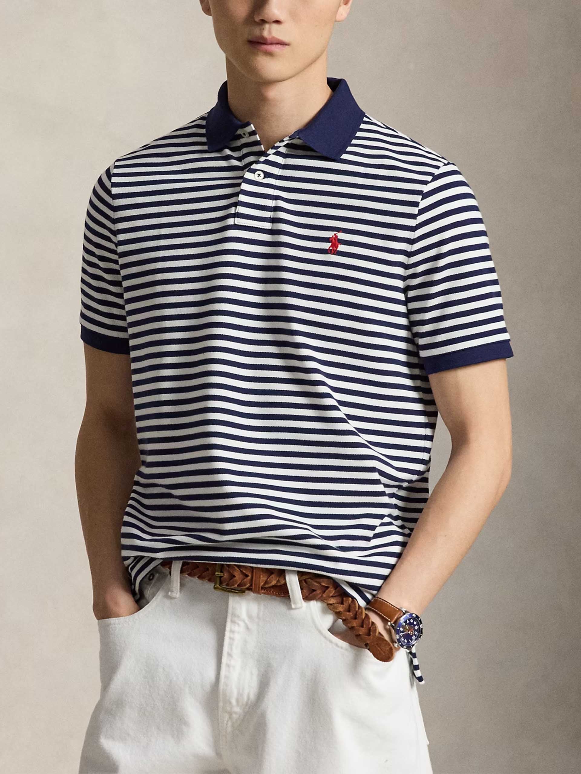 POLO RALPH LAUREN - Gestreiftes Piqué-Poloshirt für Herren