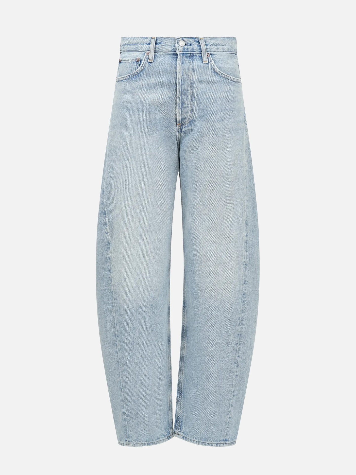 AGOLDE - High-Rise Jeans Luna für Damen Hellblau - Light Blue Addition