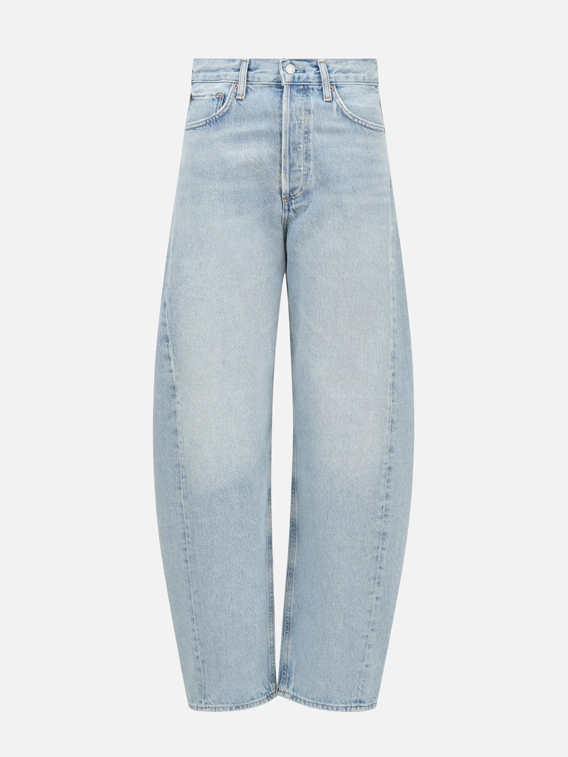 AGOLDE - High-Rise Jeans Luna für Damen Hellblau - Light Blue Addition