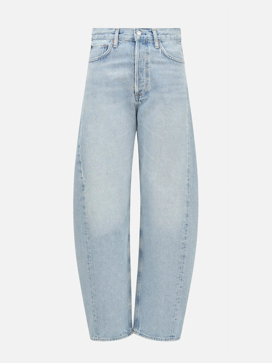 AGOLDE - High-Rise Jeans Luna für Damen Addition - Hellblau