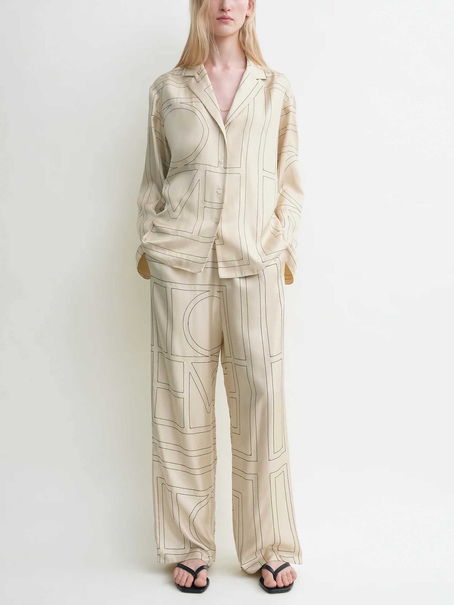 TOTEME - PJ-Hose mit Monogramm für Damen