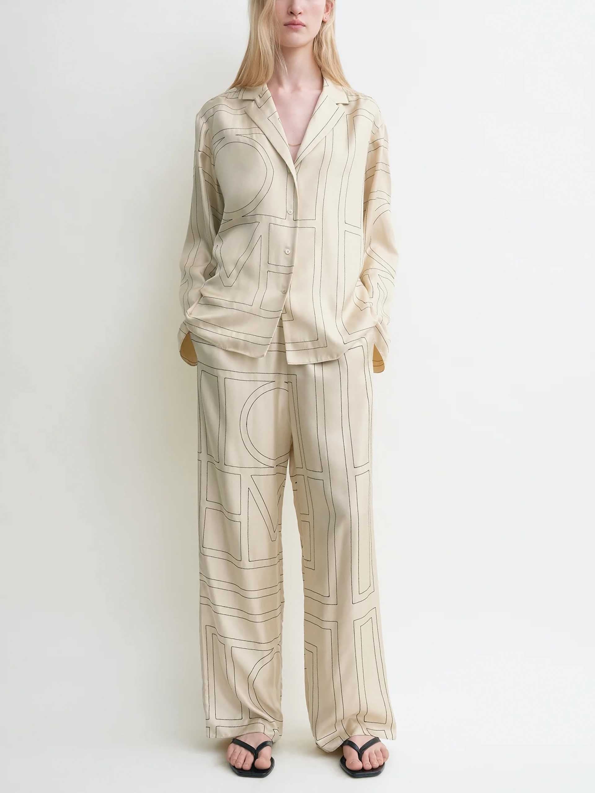 TOTEME - PJ-Hose mit Monogramm für Damen