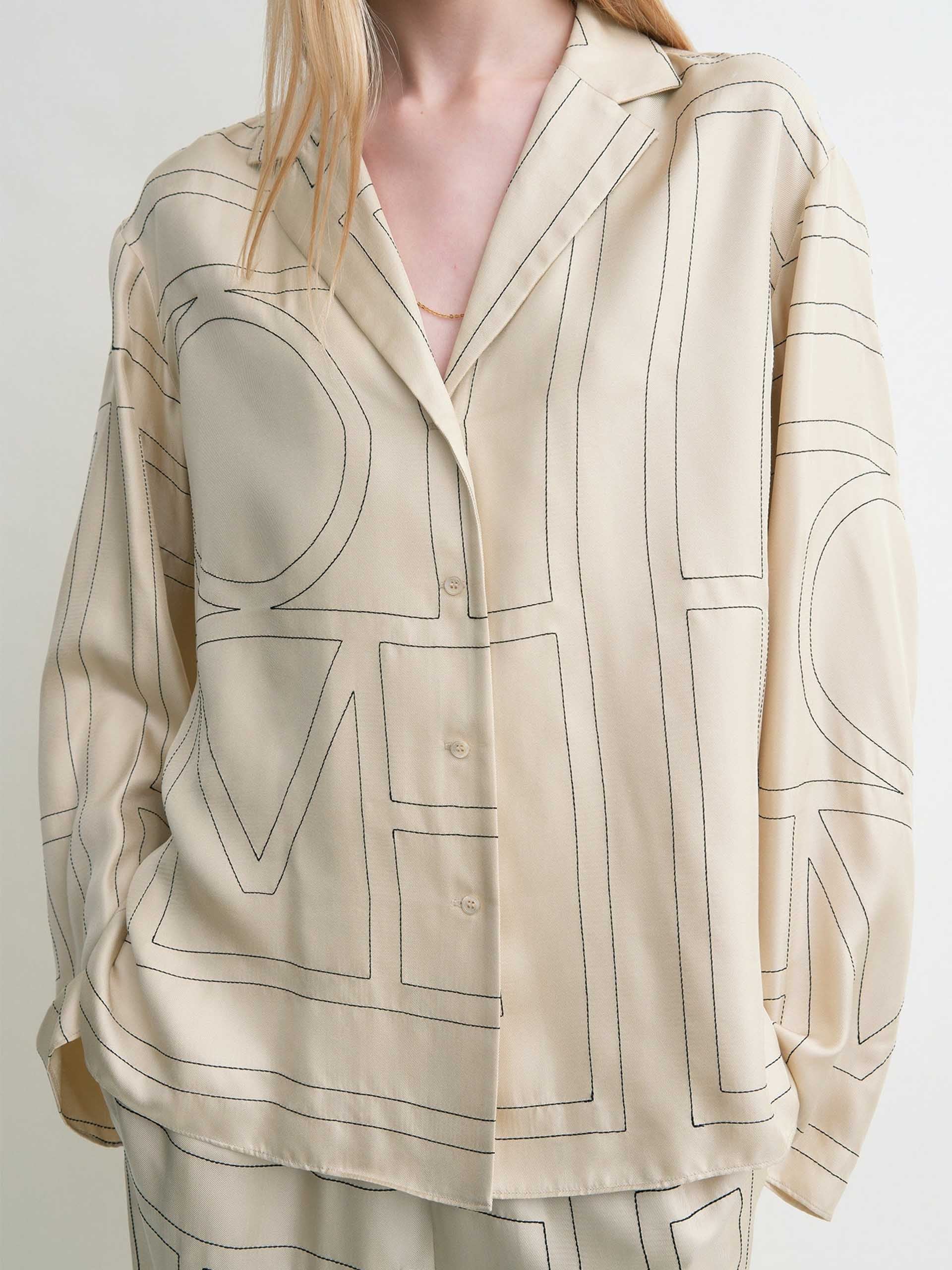 TOTEME - PJ-Top mit Monogramm für Damen