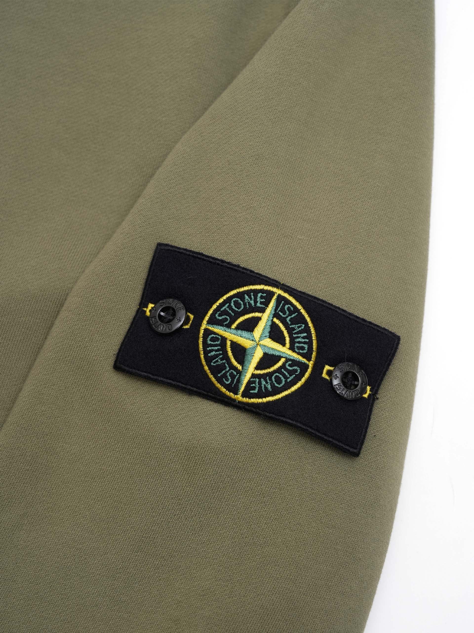 STONE ISLAND - Sweatshirt mit Kompass-Patch für Herren Armeegrün - Army green