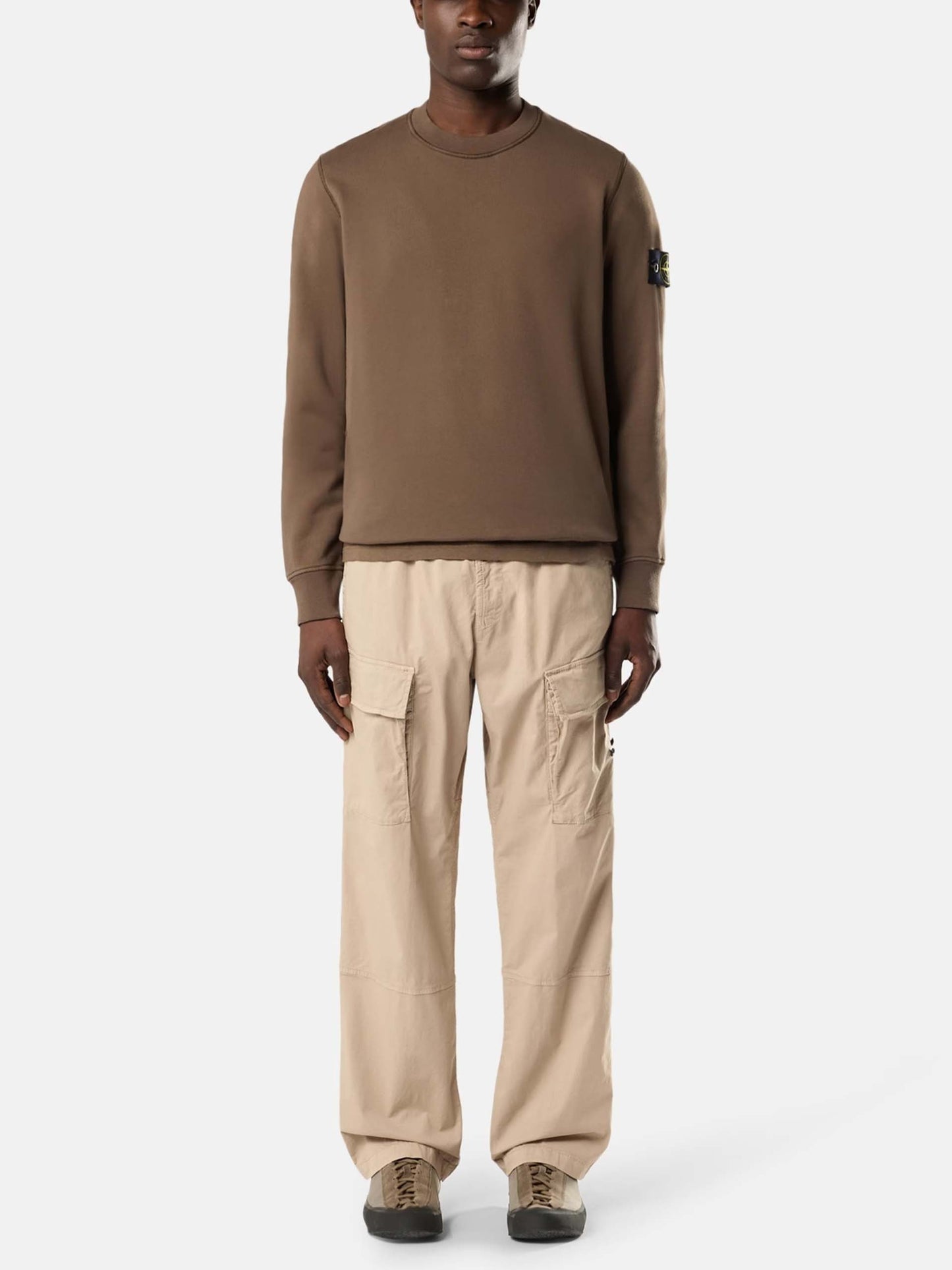 STONE ISLAND - Sweatshirt mit Kompass-Patch für Herren Braun - Brown