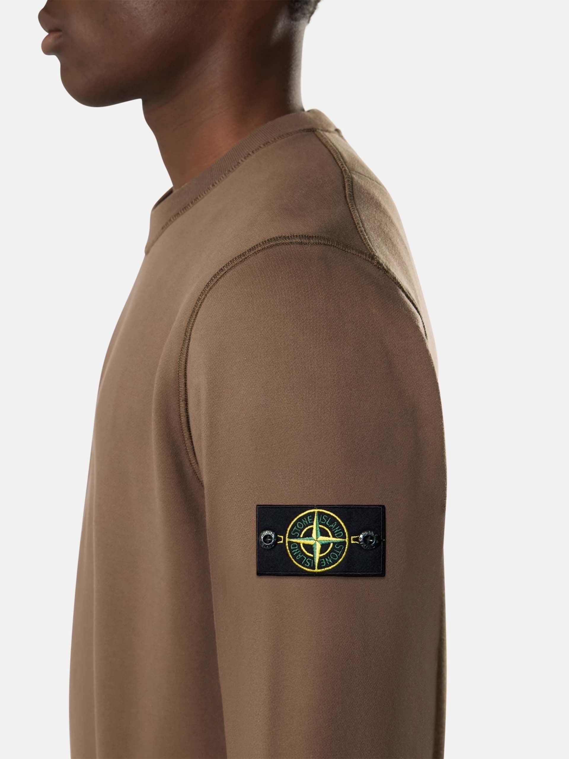 STONE ISLAND - Sweatshirt mit Kompass-Patch für Herren Braun - Brown
