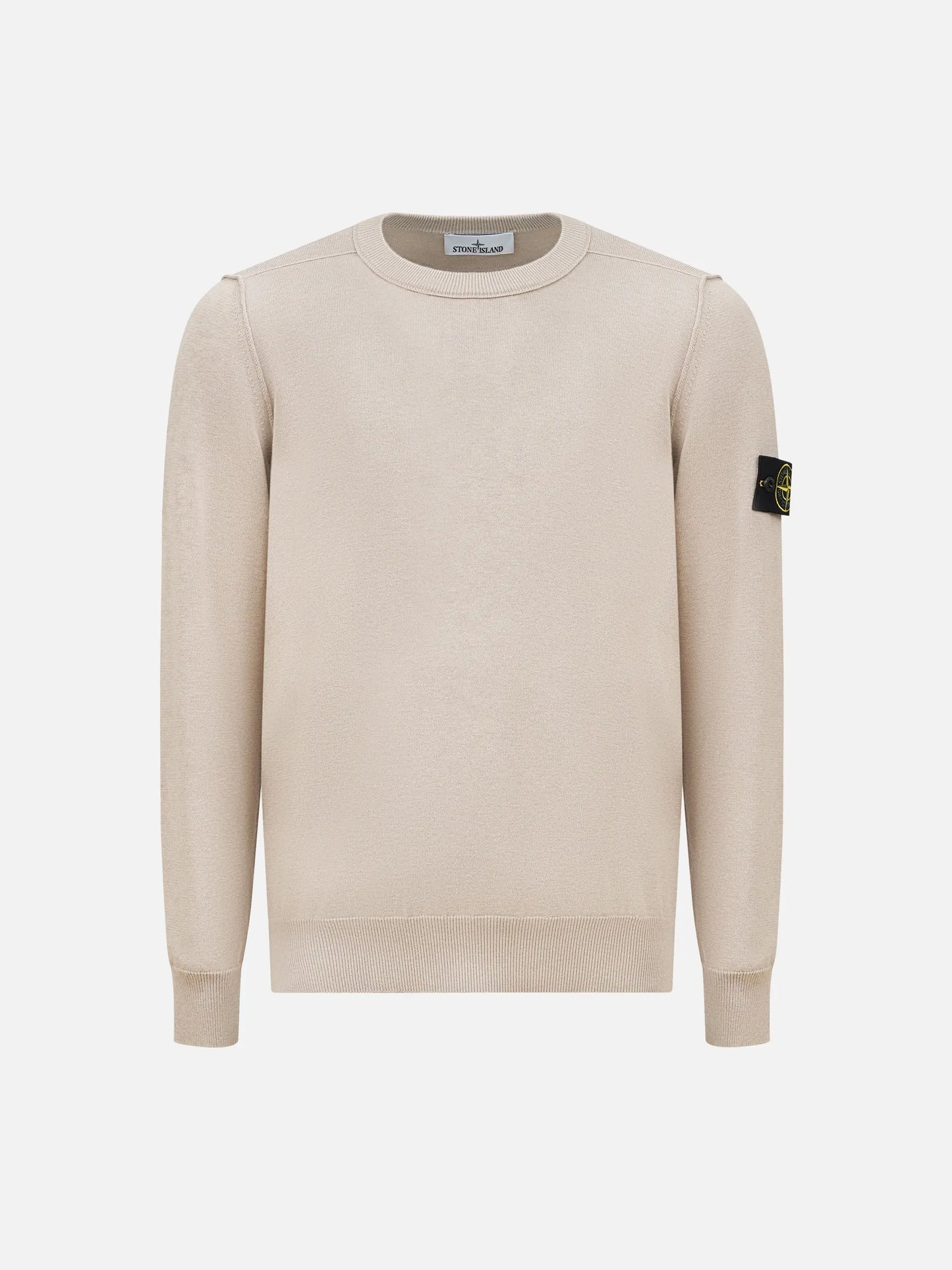 STONE ISLAND - Strickpullover aus Baumwolle für Herren Sand Beige