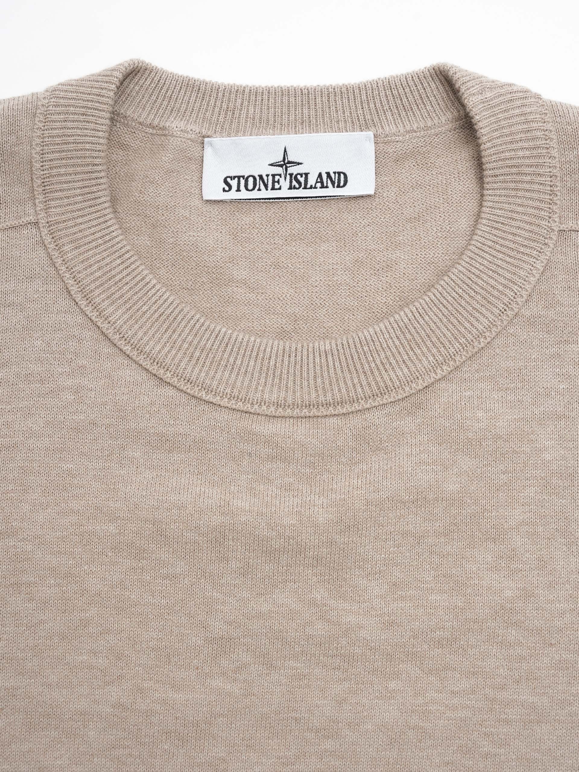 STONE ISLAND - Strickpullover aus Baumwolle für Herren Sand Beige