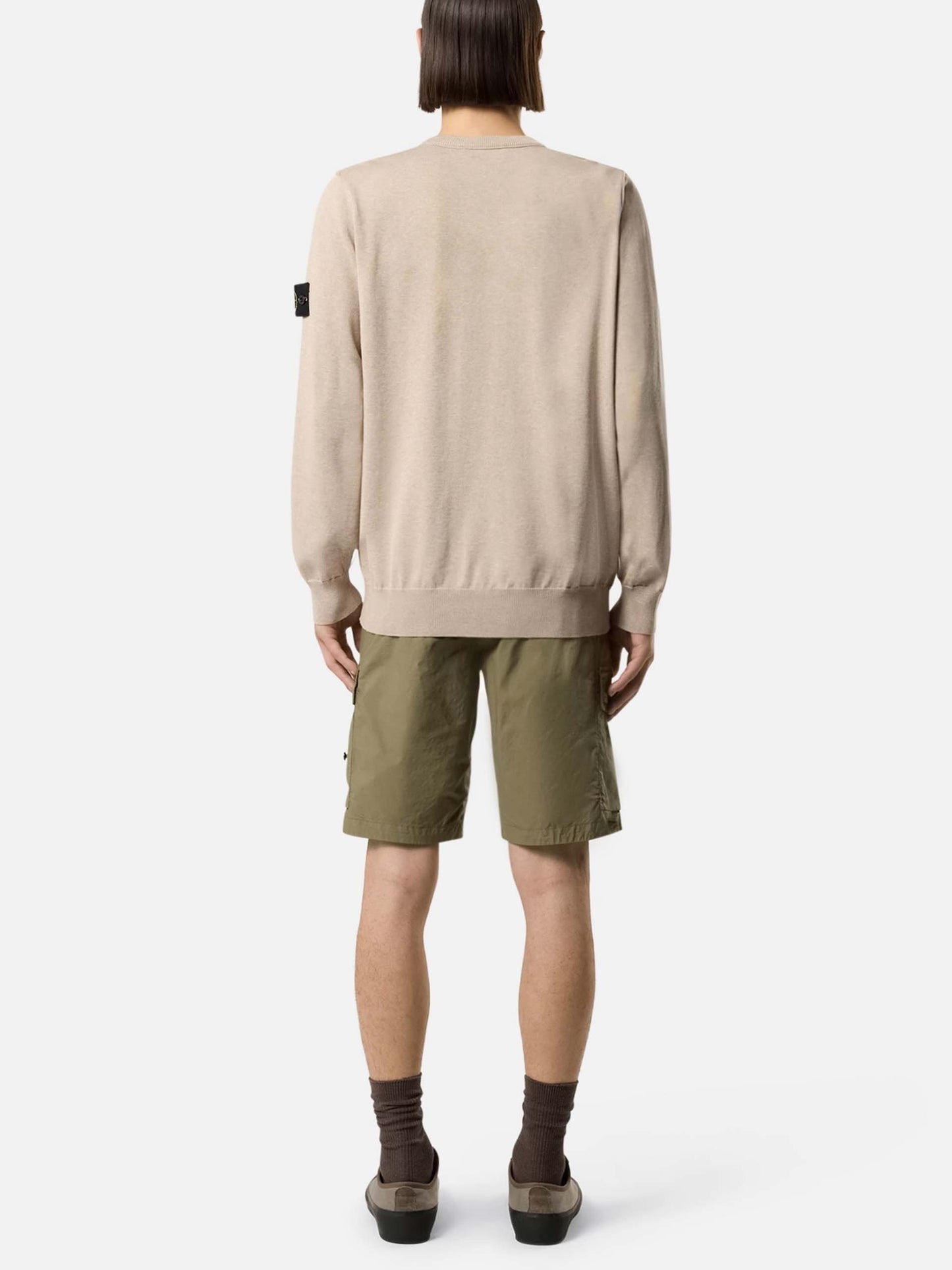 STONE ISLAND - Strickpullover aus Baumwolle für Herren Sand Beige