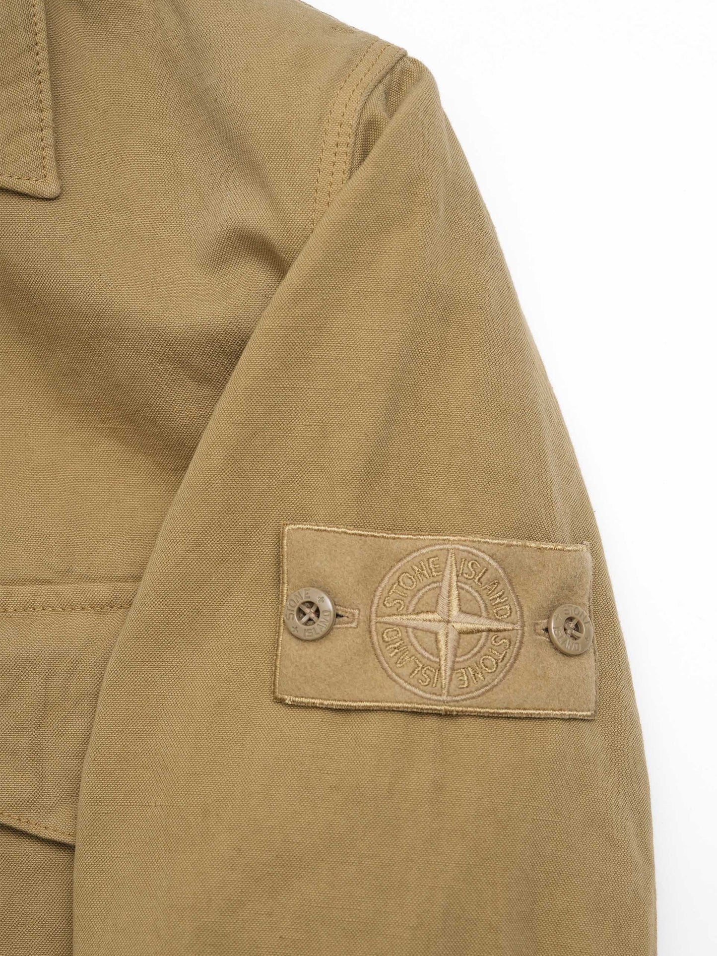 STONE ISLAND - Overshirt Ghost Piece aus Leinen-Mix für Herren
