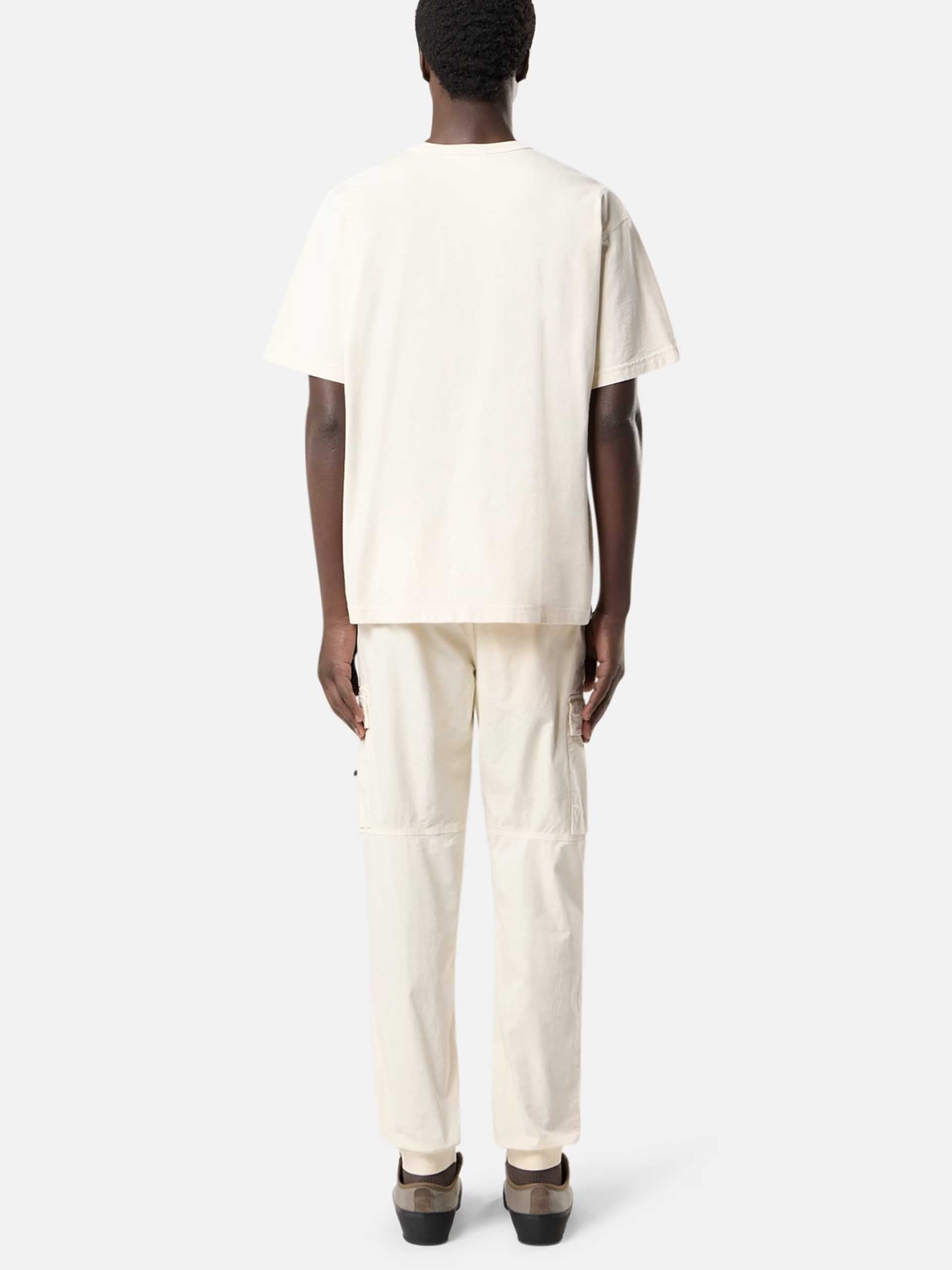 STONE ISLAND - T-Shirt mit Brusttasche für Herren Ecru