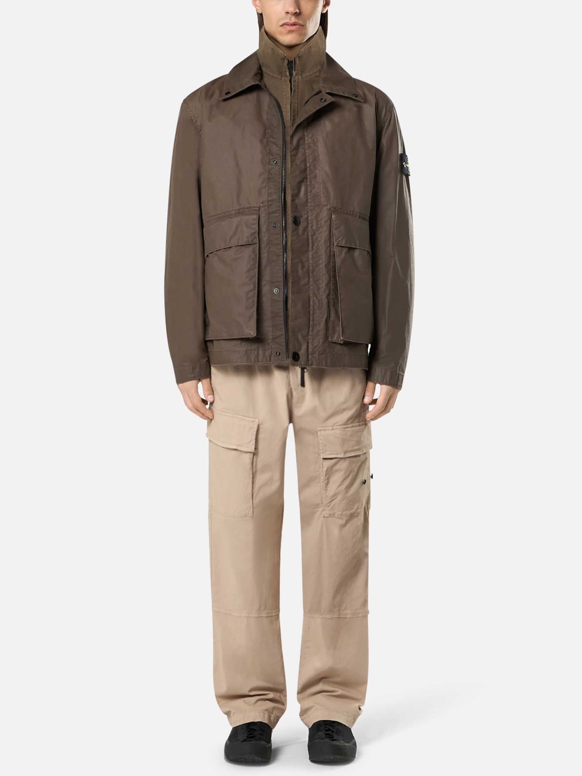 STONE ISLAND - Coach jacket with wax coating for men – NEW TAKE FIVE