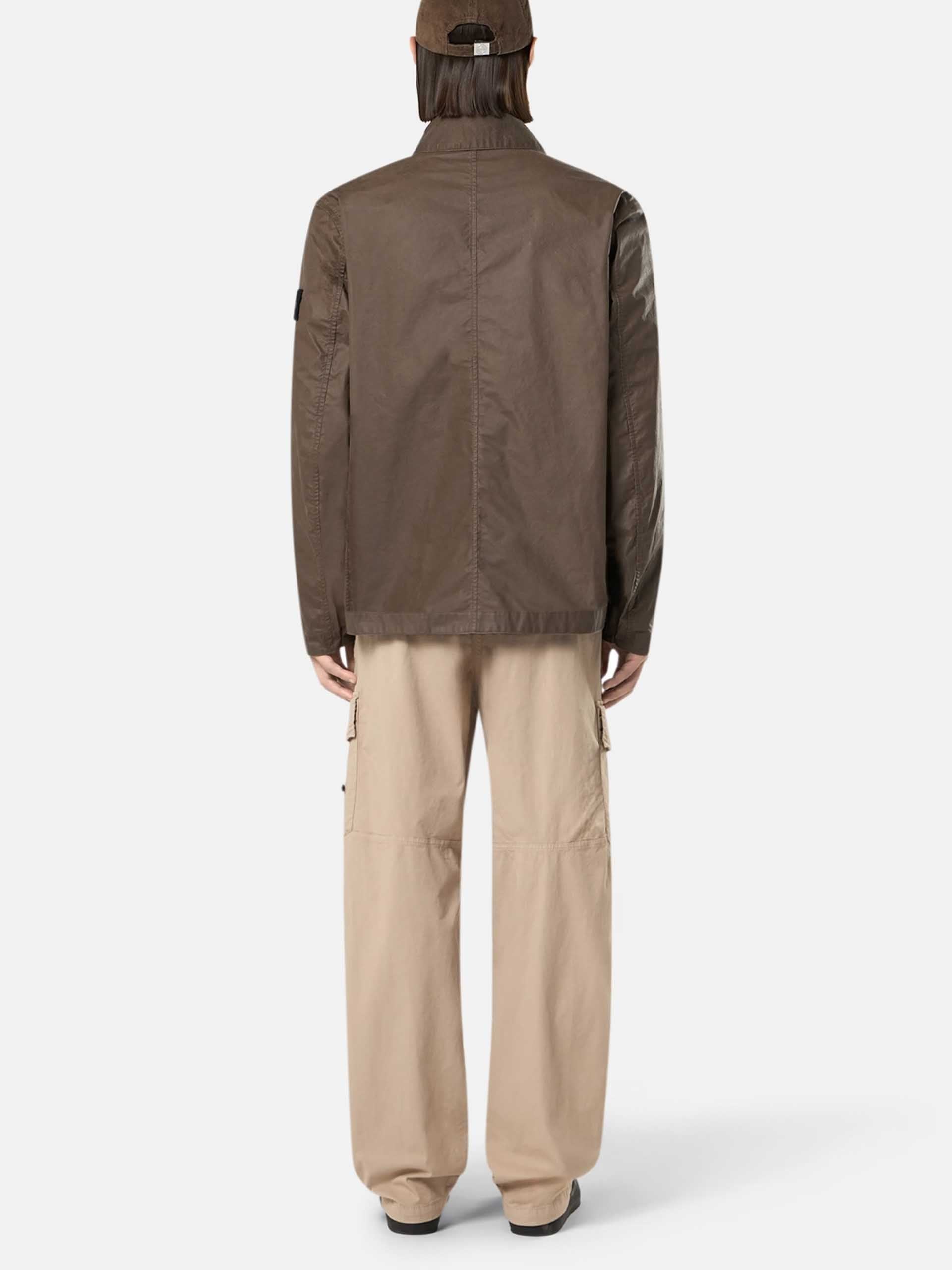 STONE ISLAND - Coach-Jacke mit Wachsbeschichtung für Herren