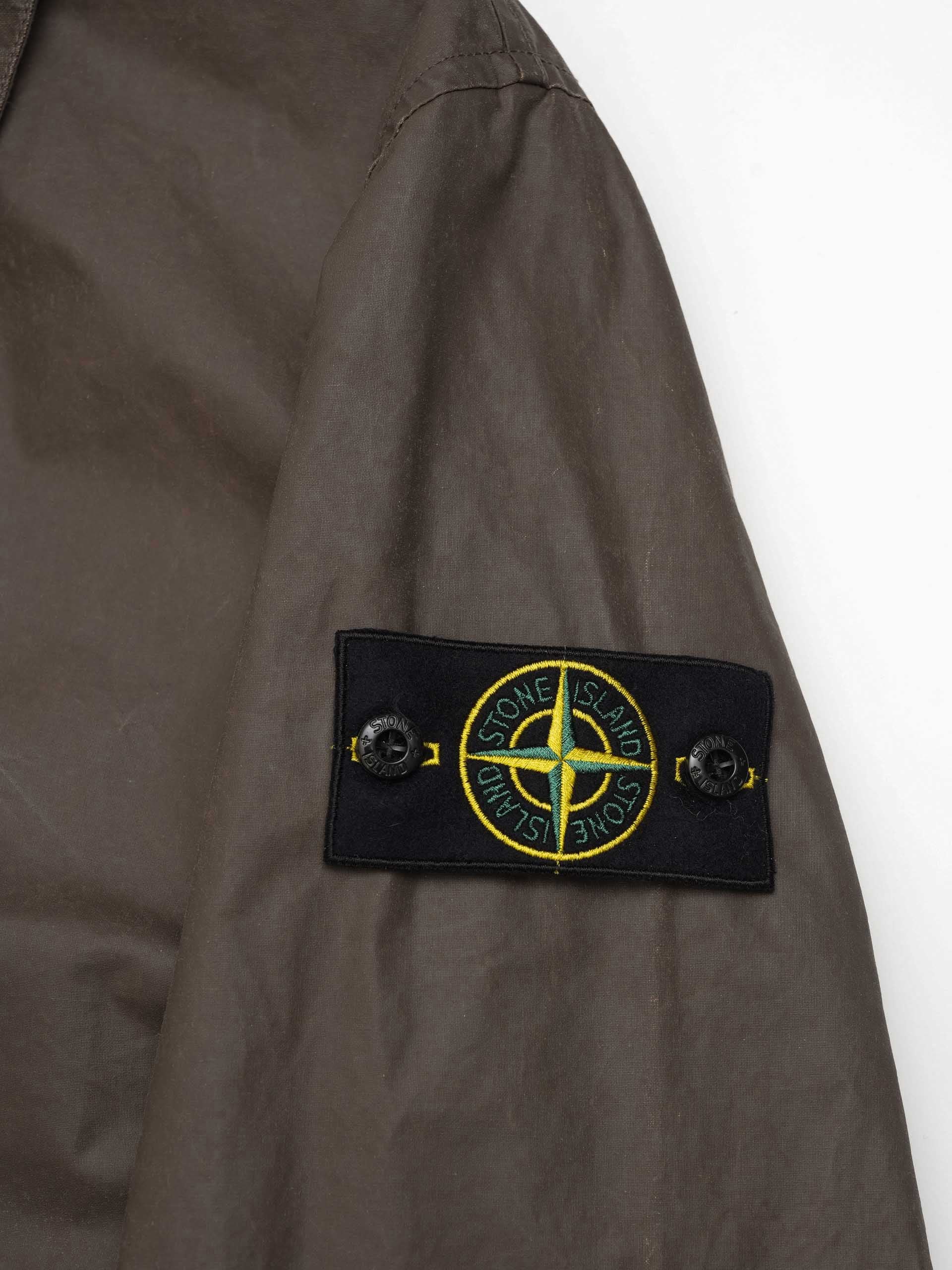 STONE ISLAND - Coach-Jacke mit Wachsbeschichtung für Herren