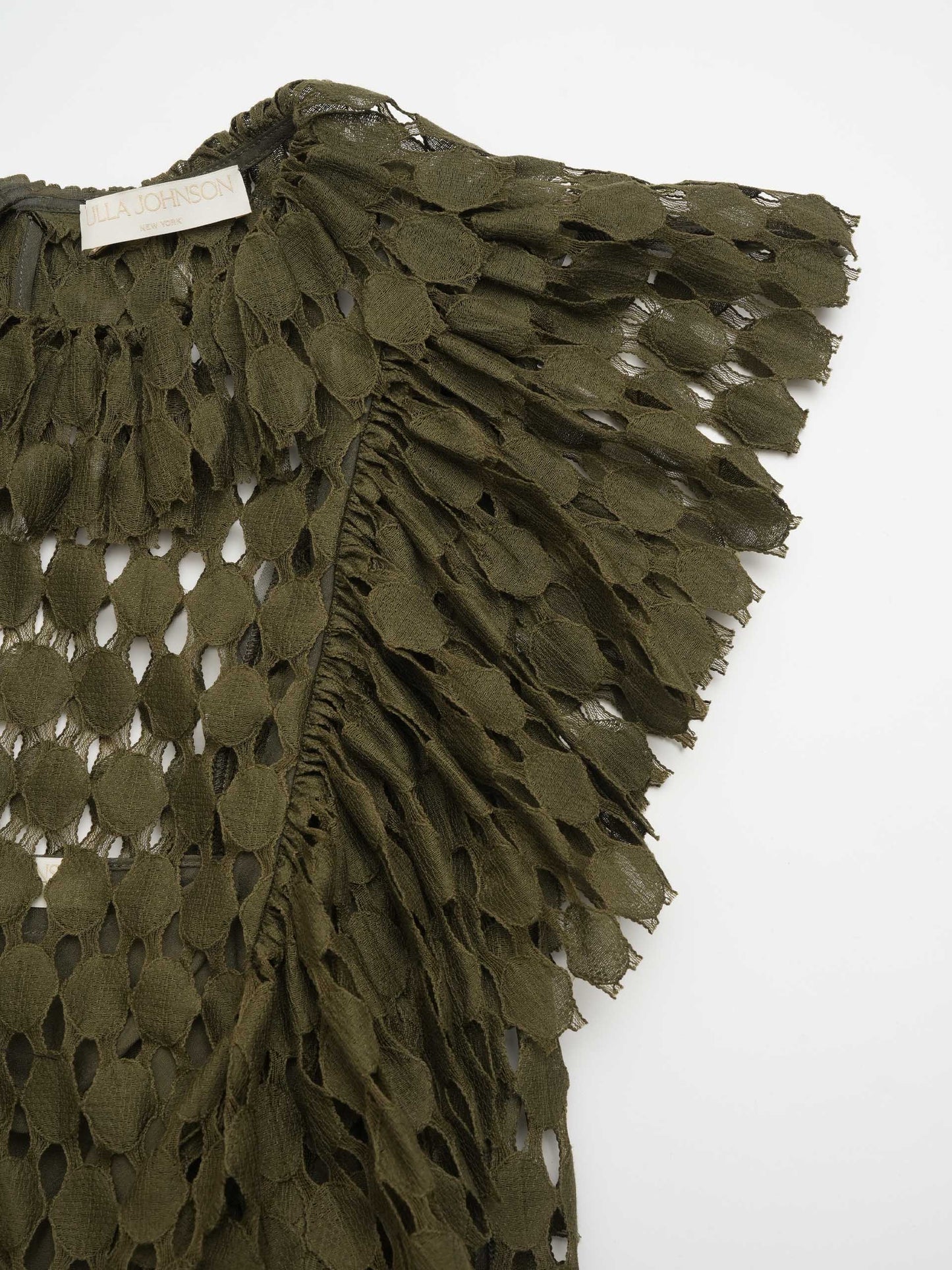 ULLA JOHNOSN - Spitzen-Top Daevy für Damen Olivgrün - Olive green