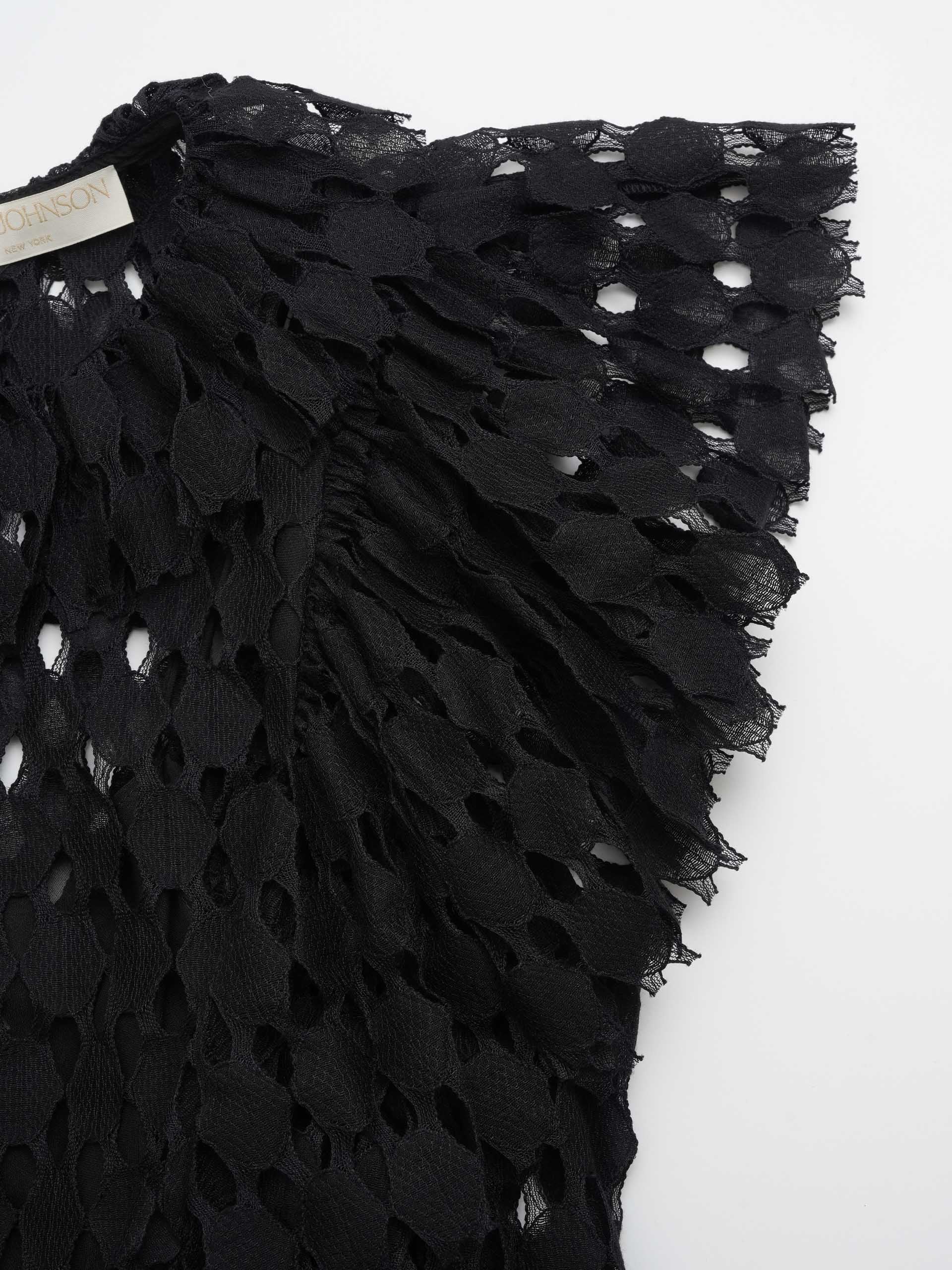 ULLA JOHNOSN - Spitzen-Top Daevy für Damen Schwarz - Black