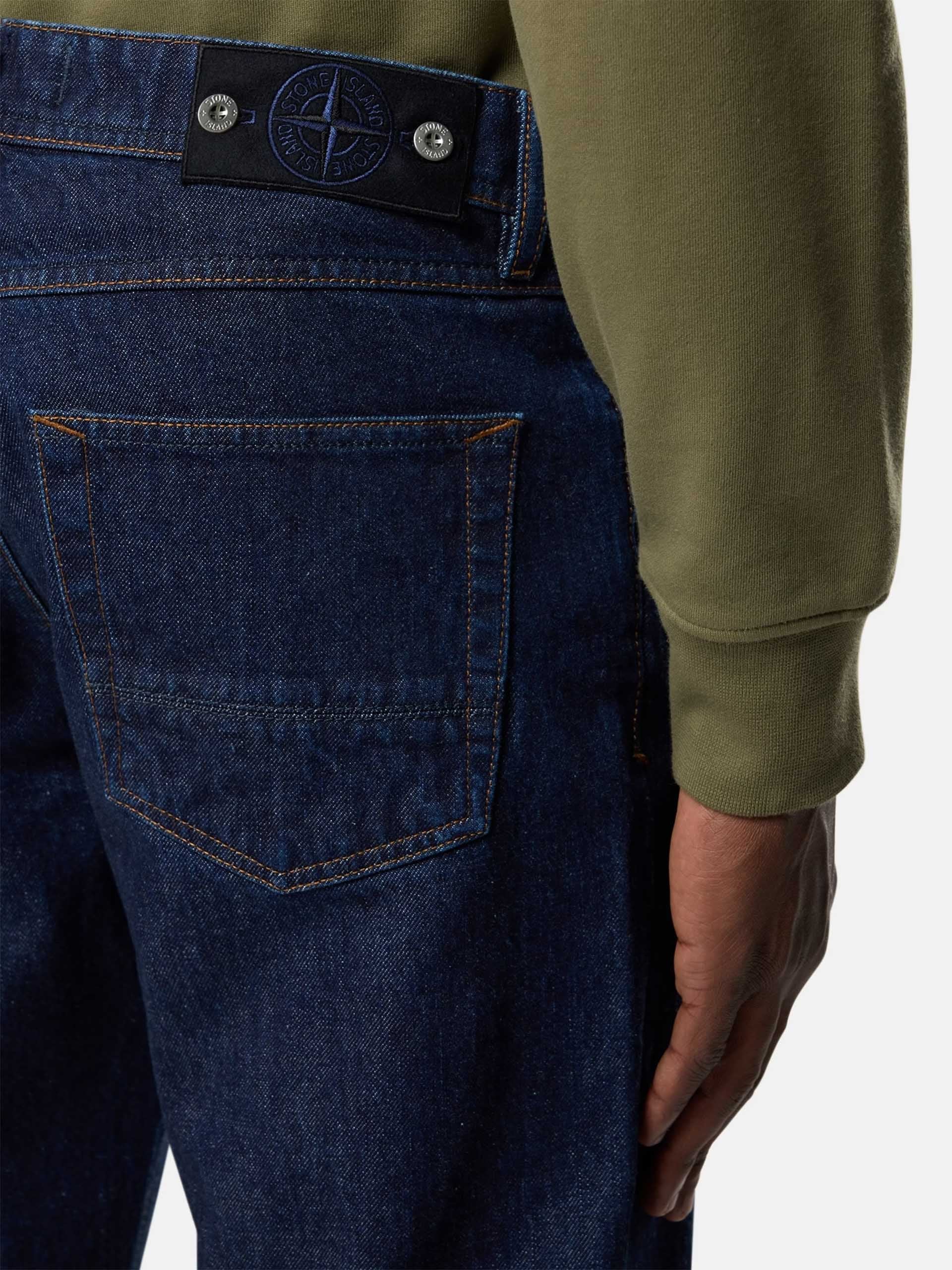 STONE ISLAND - Straight Jeans aus Rinse-Denim für Herren Dunkelblau - Blue Rinse