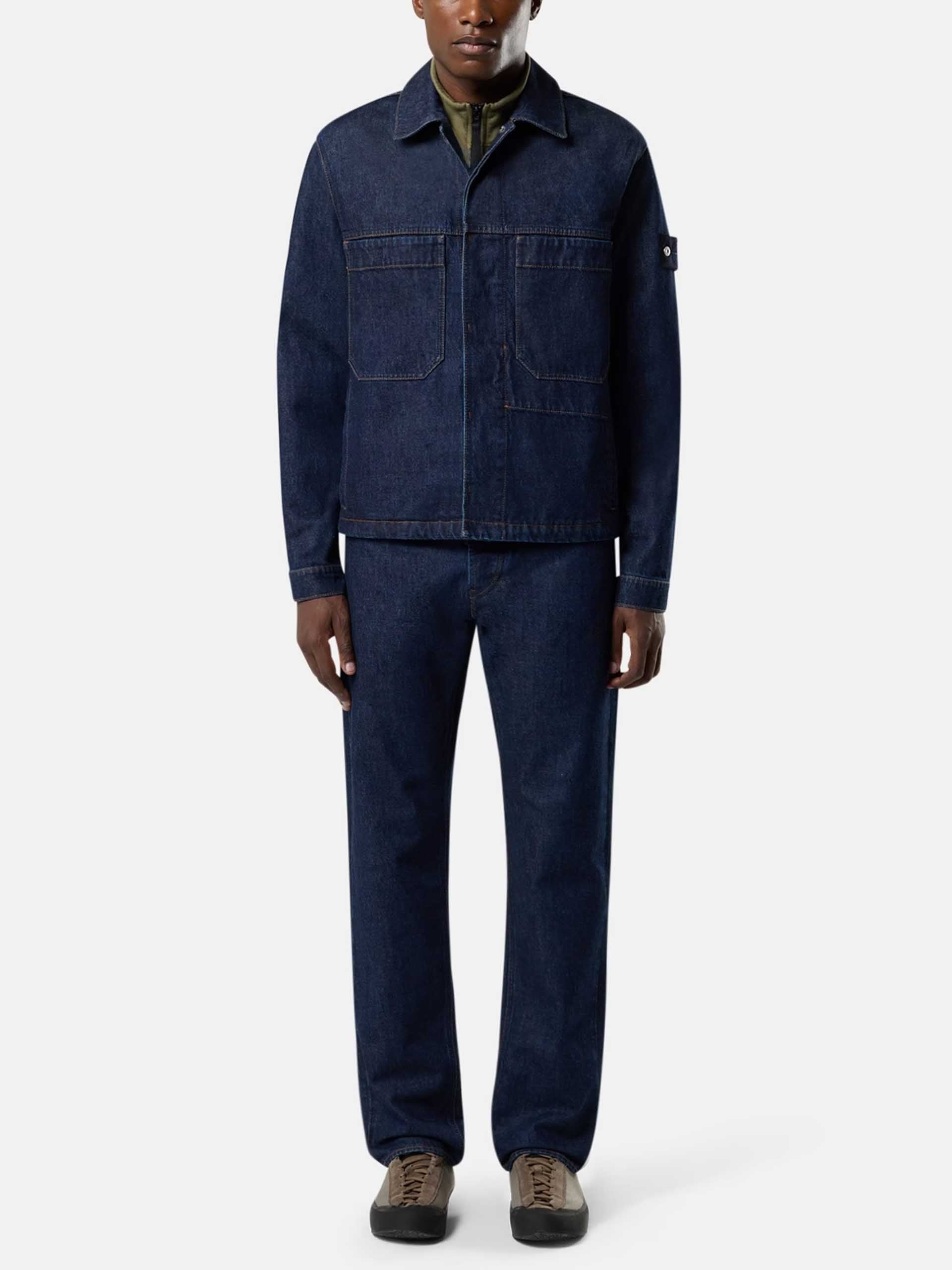 STONE ISLAND - Straight Jeans aus Rinse-Denim für Herren Dunkelblau - Blue Rinse