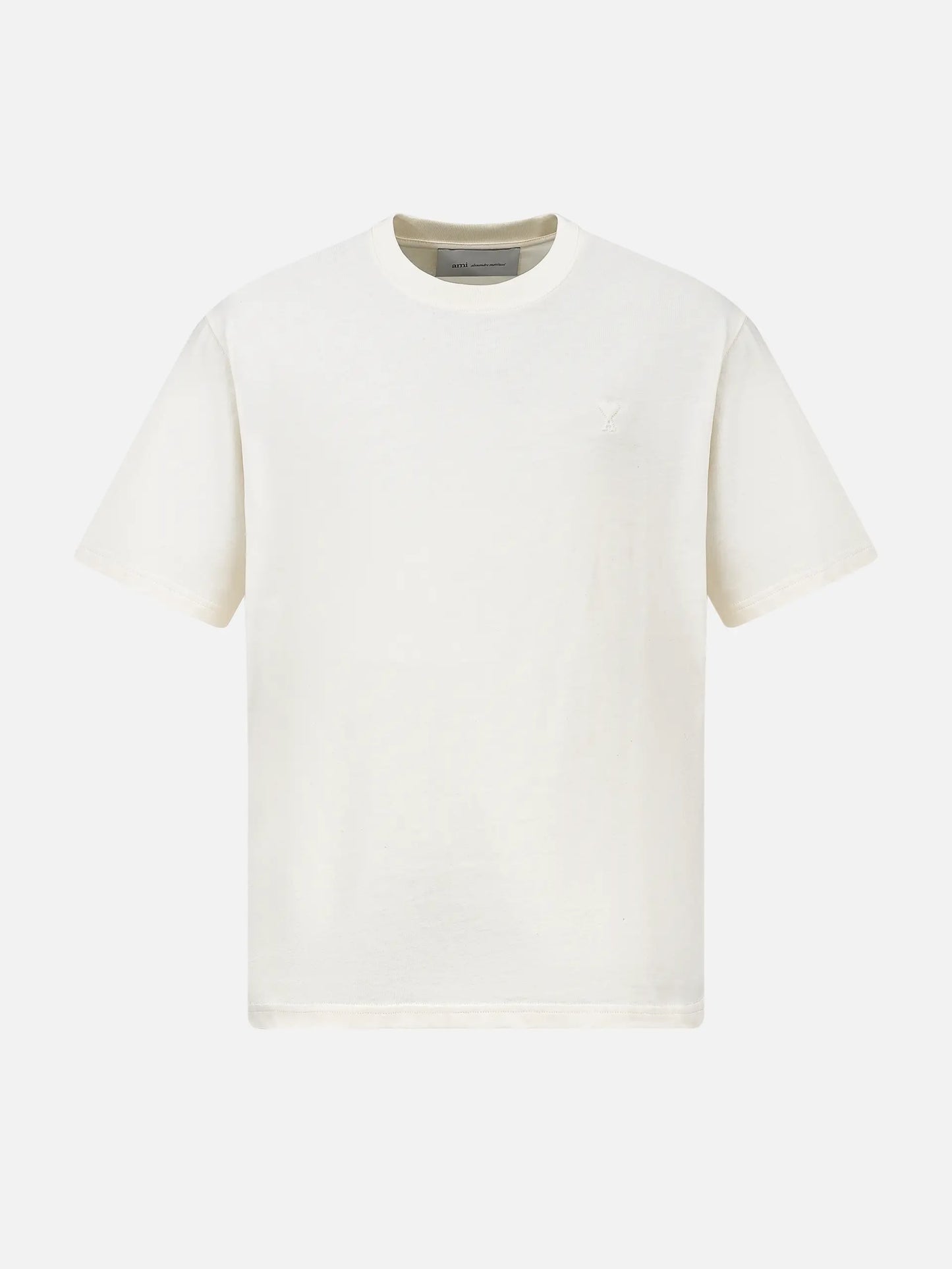 AMI PARIS - Oversized-T-Shirt Ami De Coeur aus Baumwolle Creme - Cream