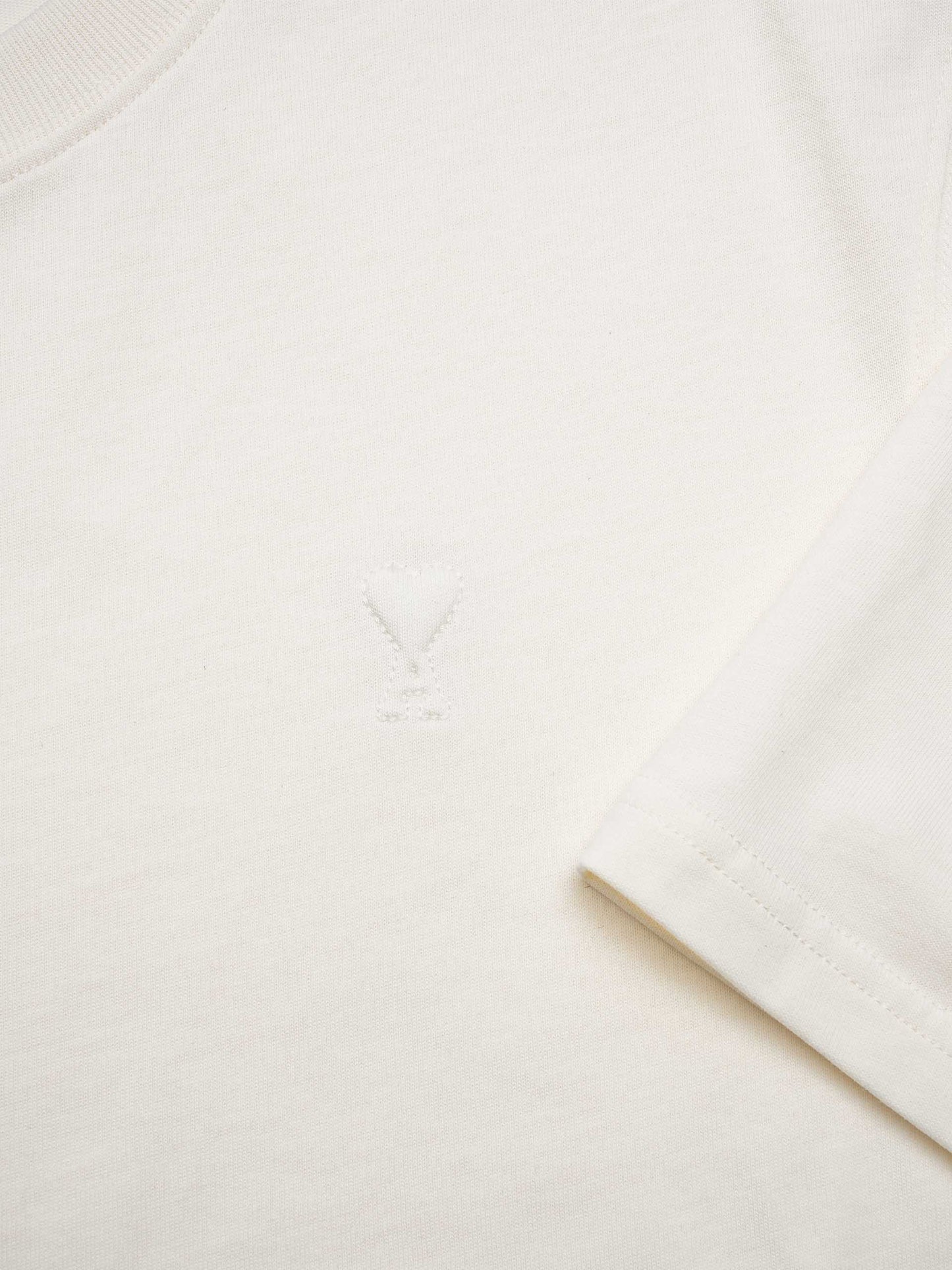 AMI PARIS - Oversized-T-Shirt Ami De Coeur aus Baumwolle Creme - Cream