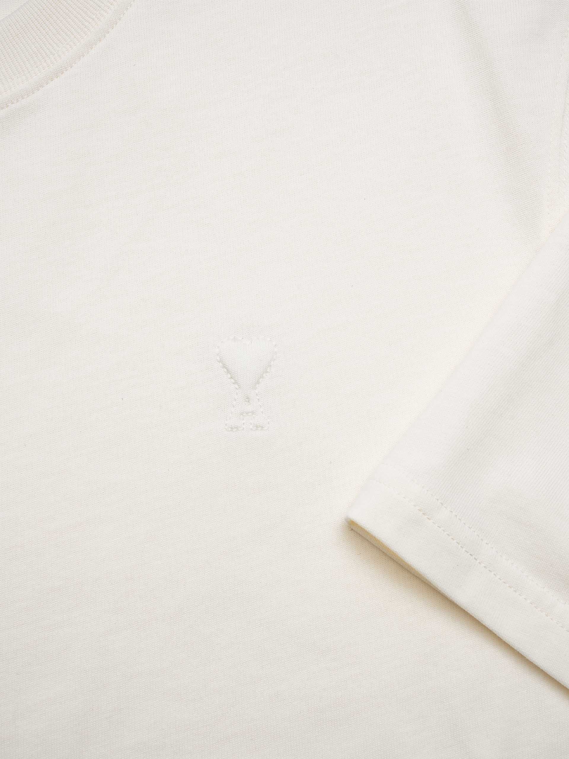 AMI PARIS - Oversized-T-Shirt Ami De Coeur aus Baumwolle Creme - Cream