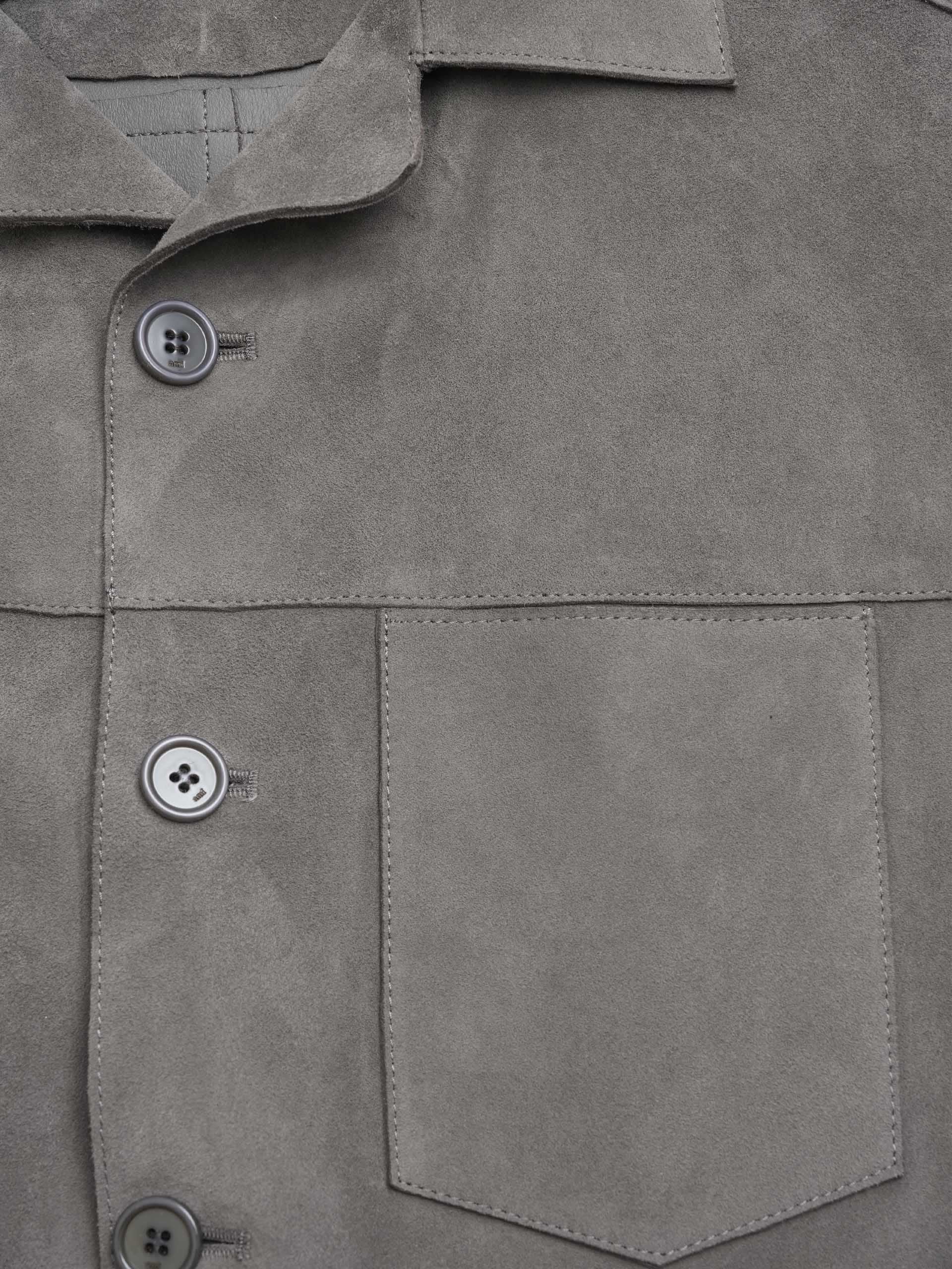 AMI PARIS - Overshirt aus Veloursleder für Herren
