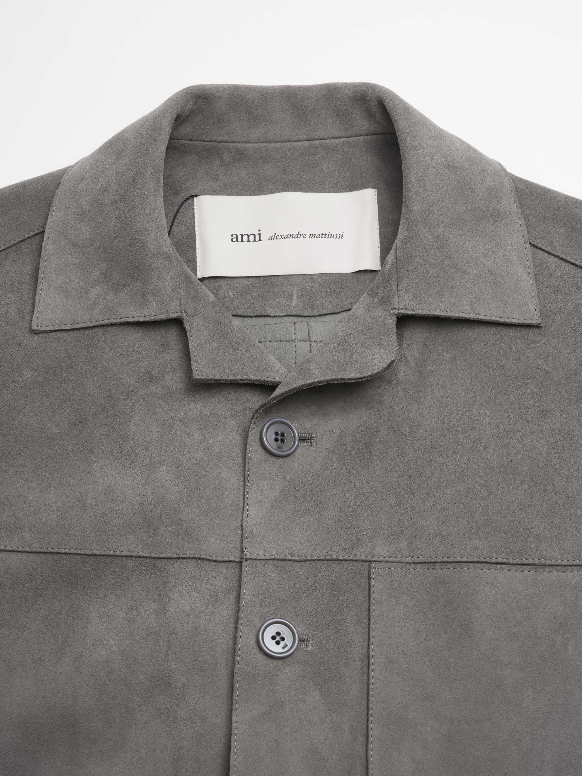 AMI PARIS - Overshirt aus Veloursleder für Herren