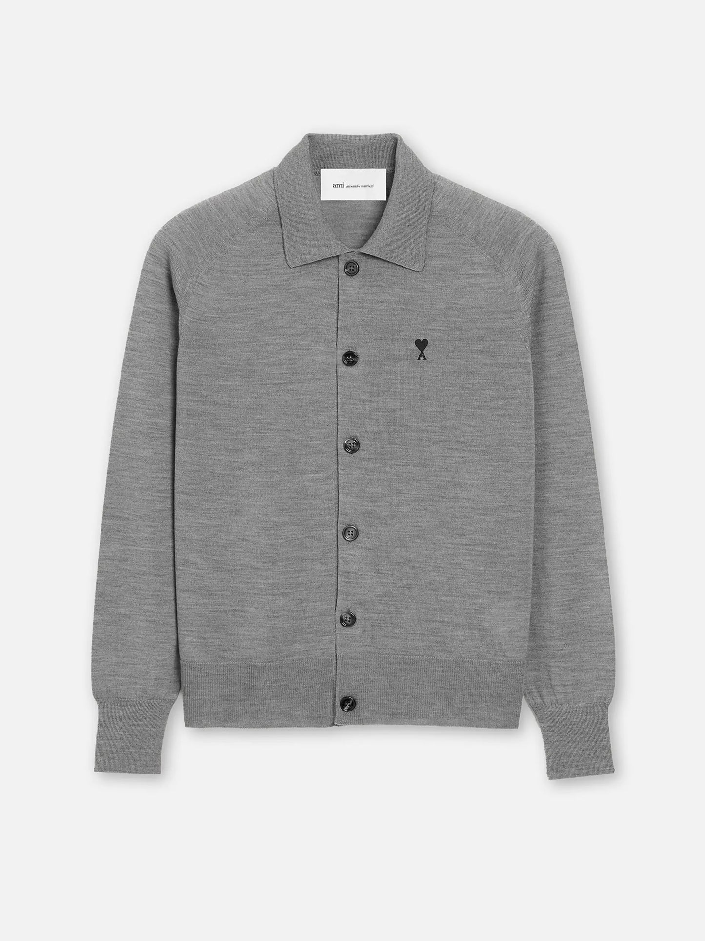 AMI PARIS - Polo-Cardigan aus Merinowolle für Herren