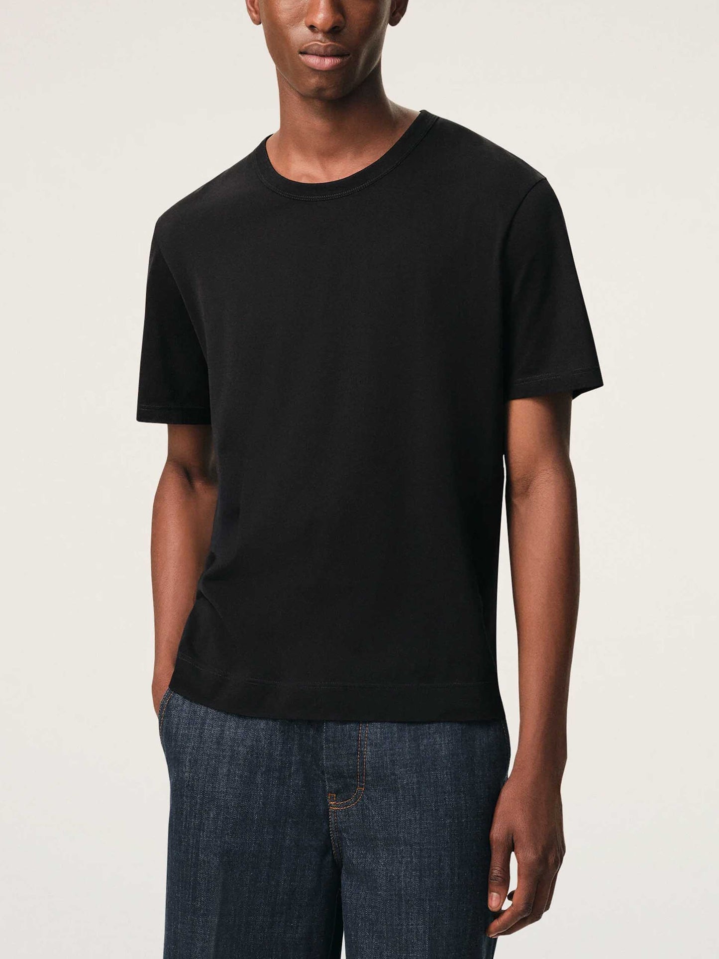 AMI PARIS - T-Shirt Ami De Coeur aus Baumwolljersey Schwarz - Black