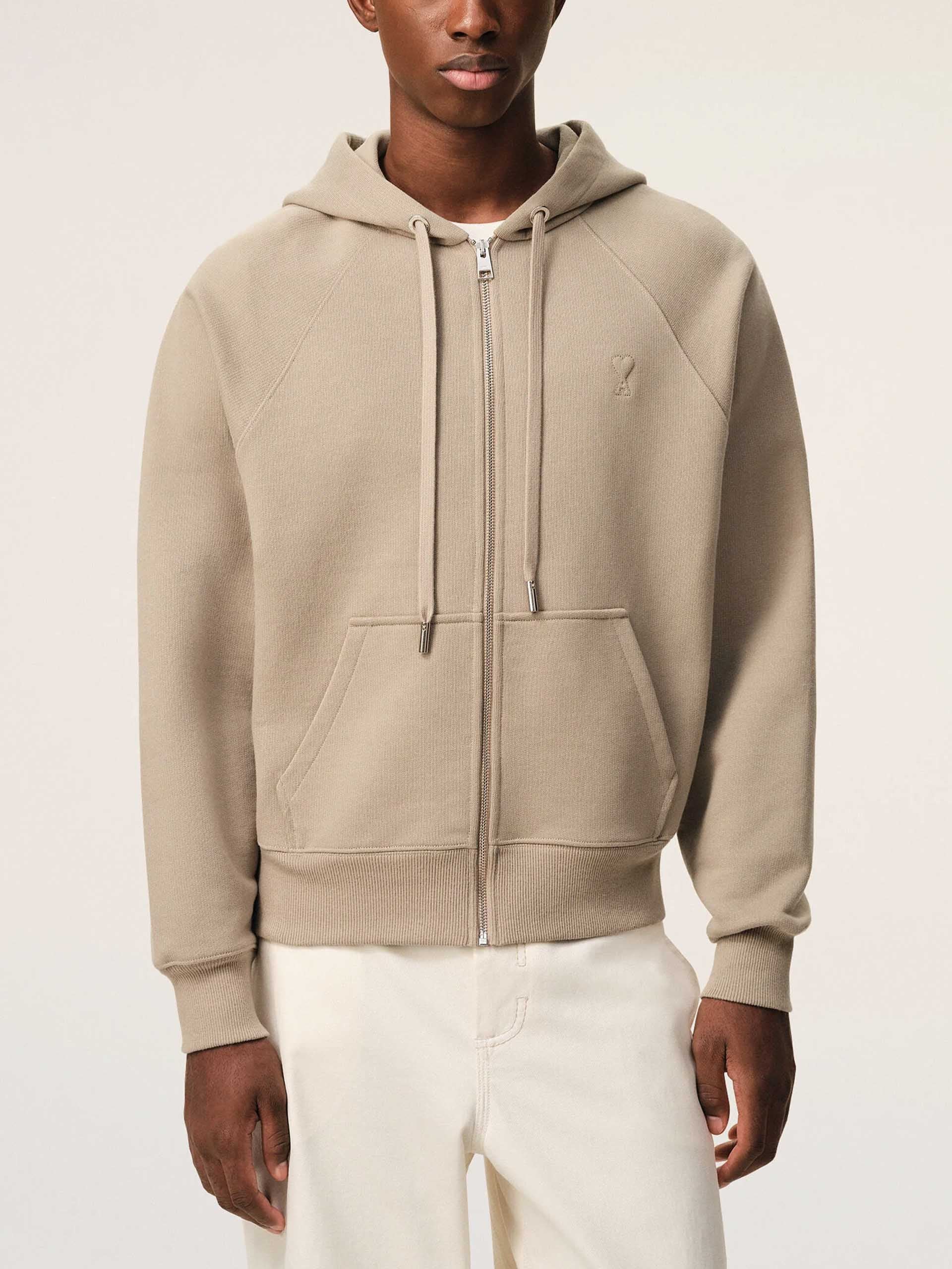 AMI PARIS - Zip-Hoodie Ami De Coeur mit Logo