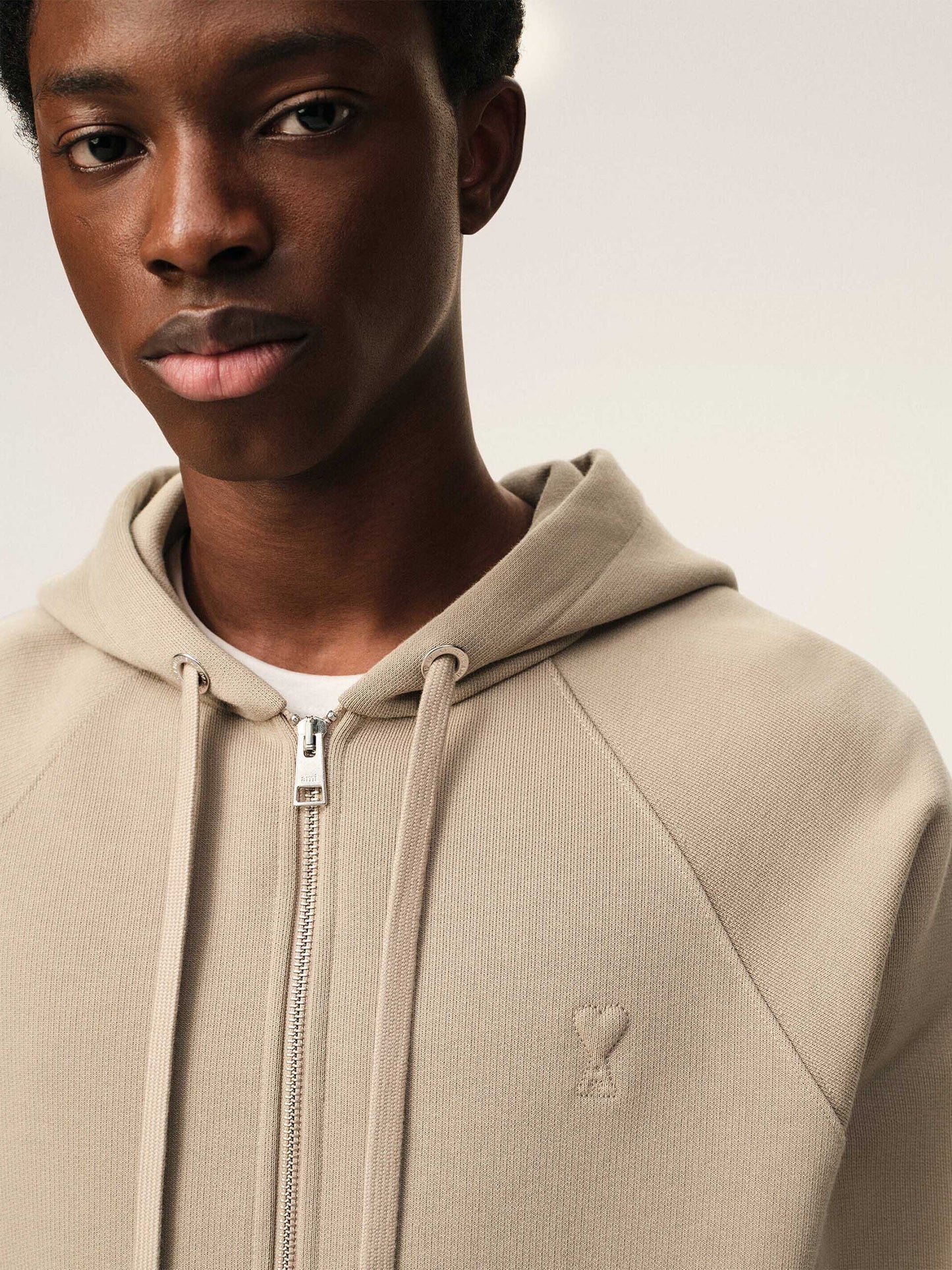 AMI PARIS - Zip-Hoodie Ami De Coeur mit Logo