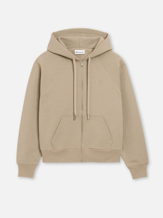 AMI PARIS - Zip-Hoodie Ami De Coeur mit Logo