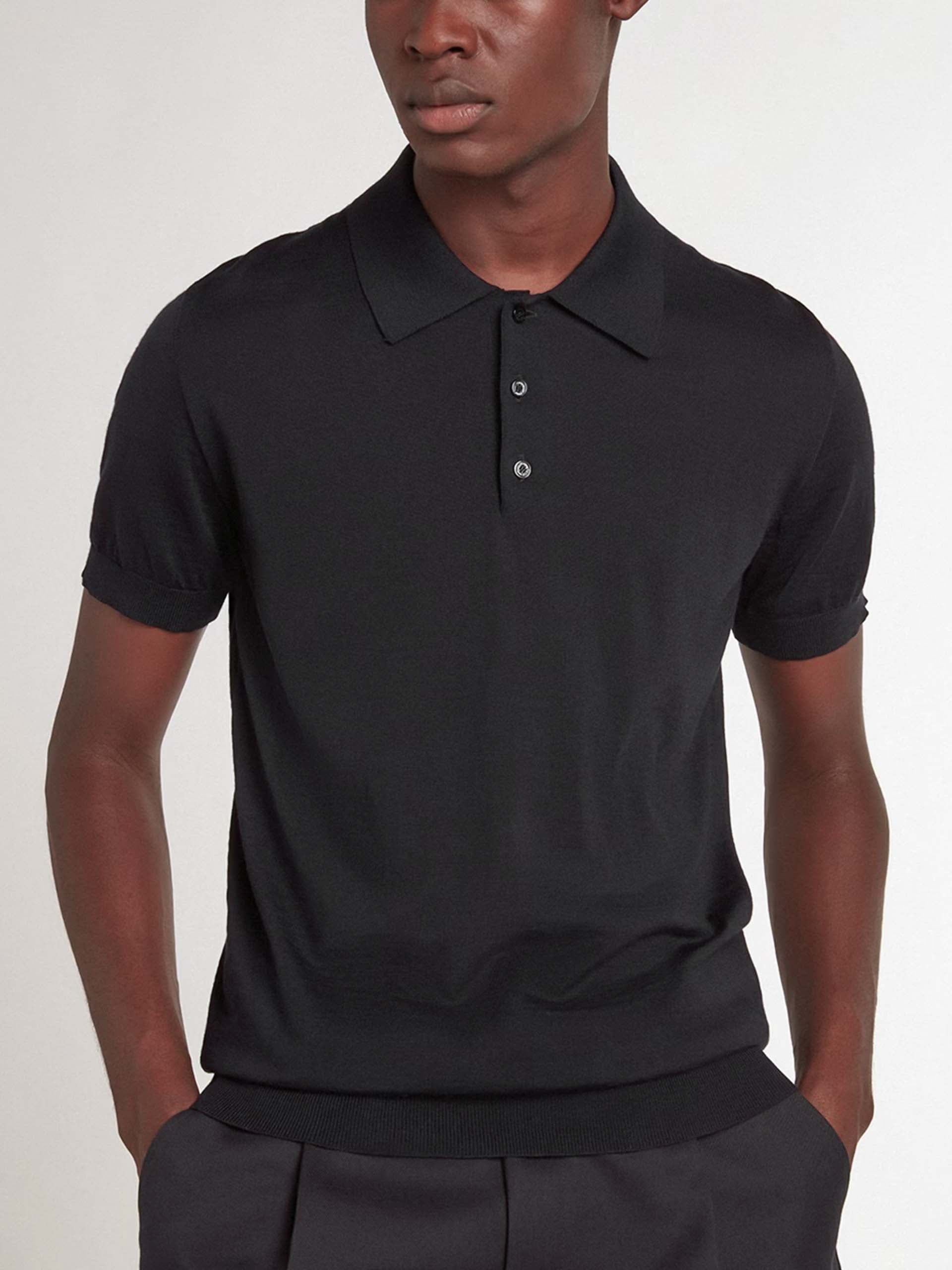 GOLDEN GOOSE - Strickpolo aus Merinowolle für Herren